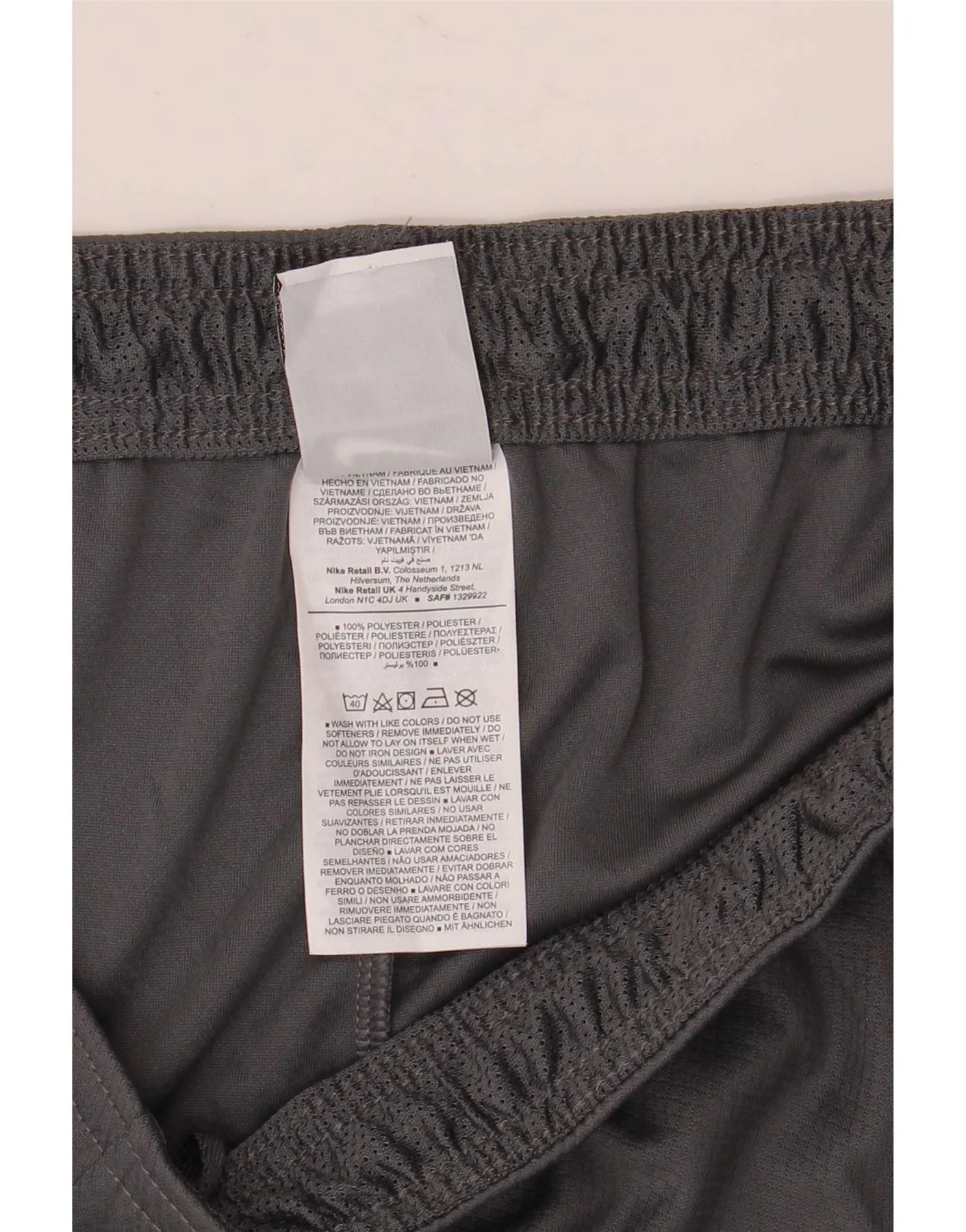 Nike Mens Dri Fit Sport Shorts XL Grey Colourblock Polyester - Image 3