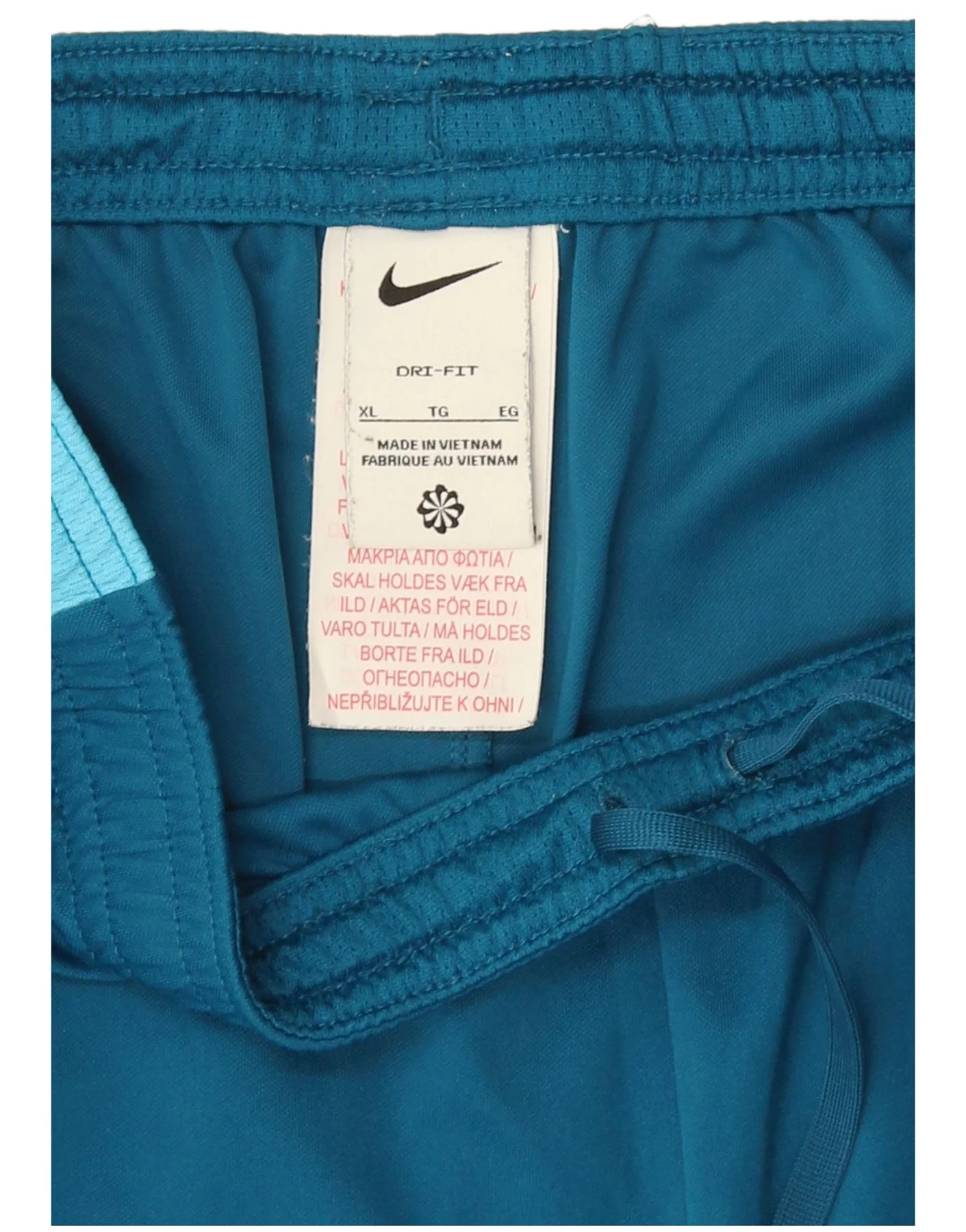 Nike Mens Dri Fit Sport Shorts XL Navy Blue Colourblock Polyester - Image 4