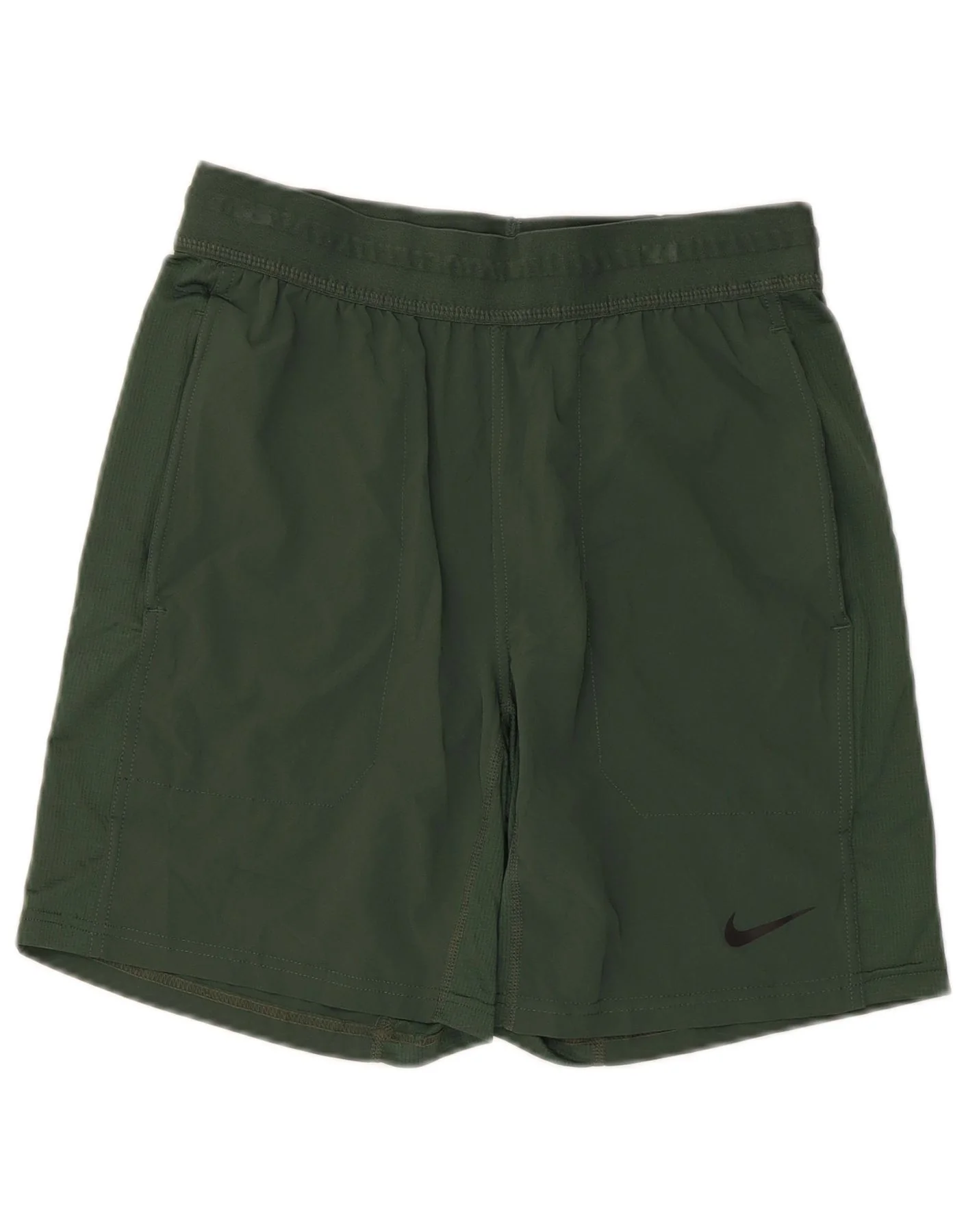 Nike Mens Dri Fit Standard Sport Shorts Small Green Polyester