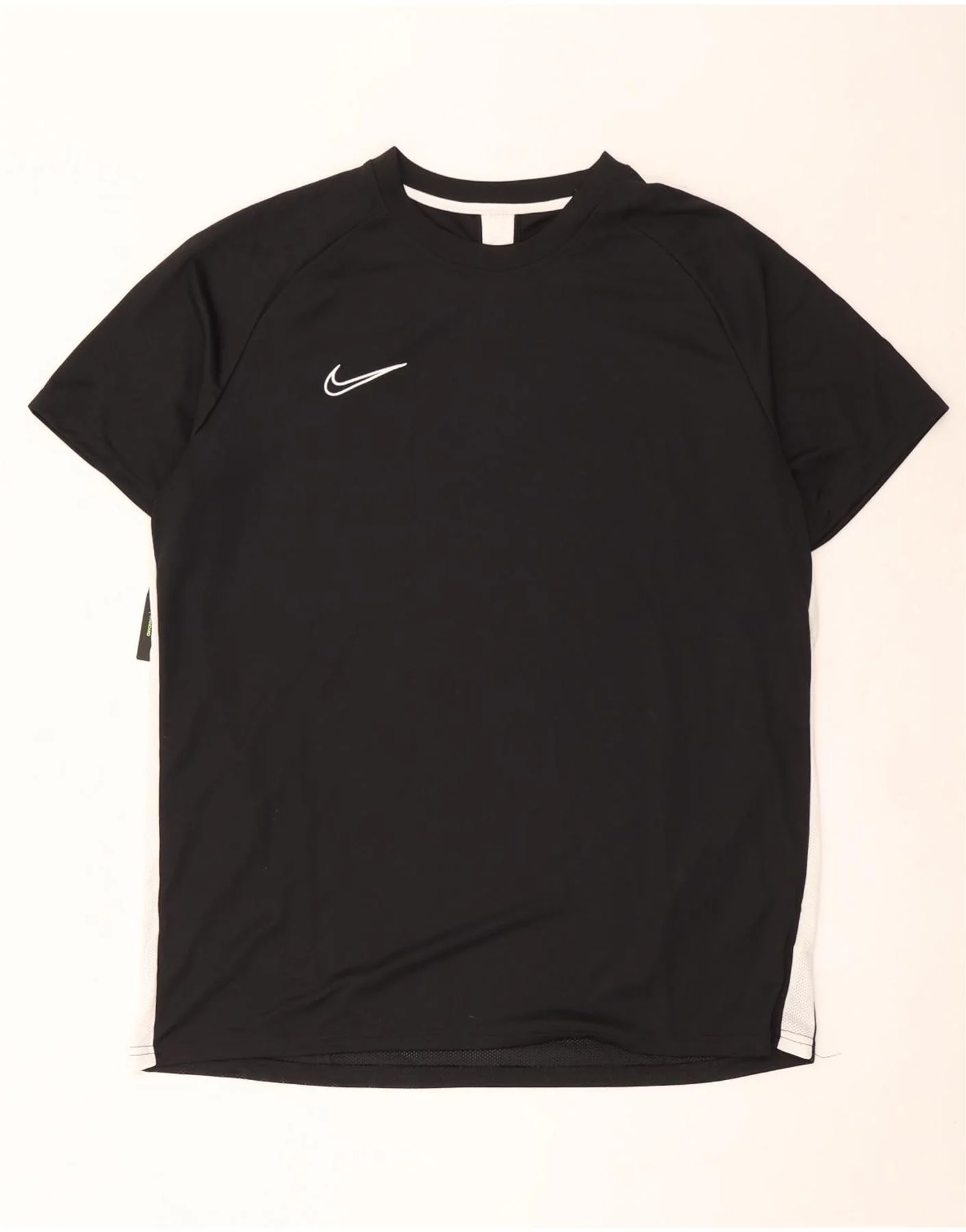 Nike Mens Dri Fit T-Shirt Top 2XL Black Colourblock Polyester