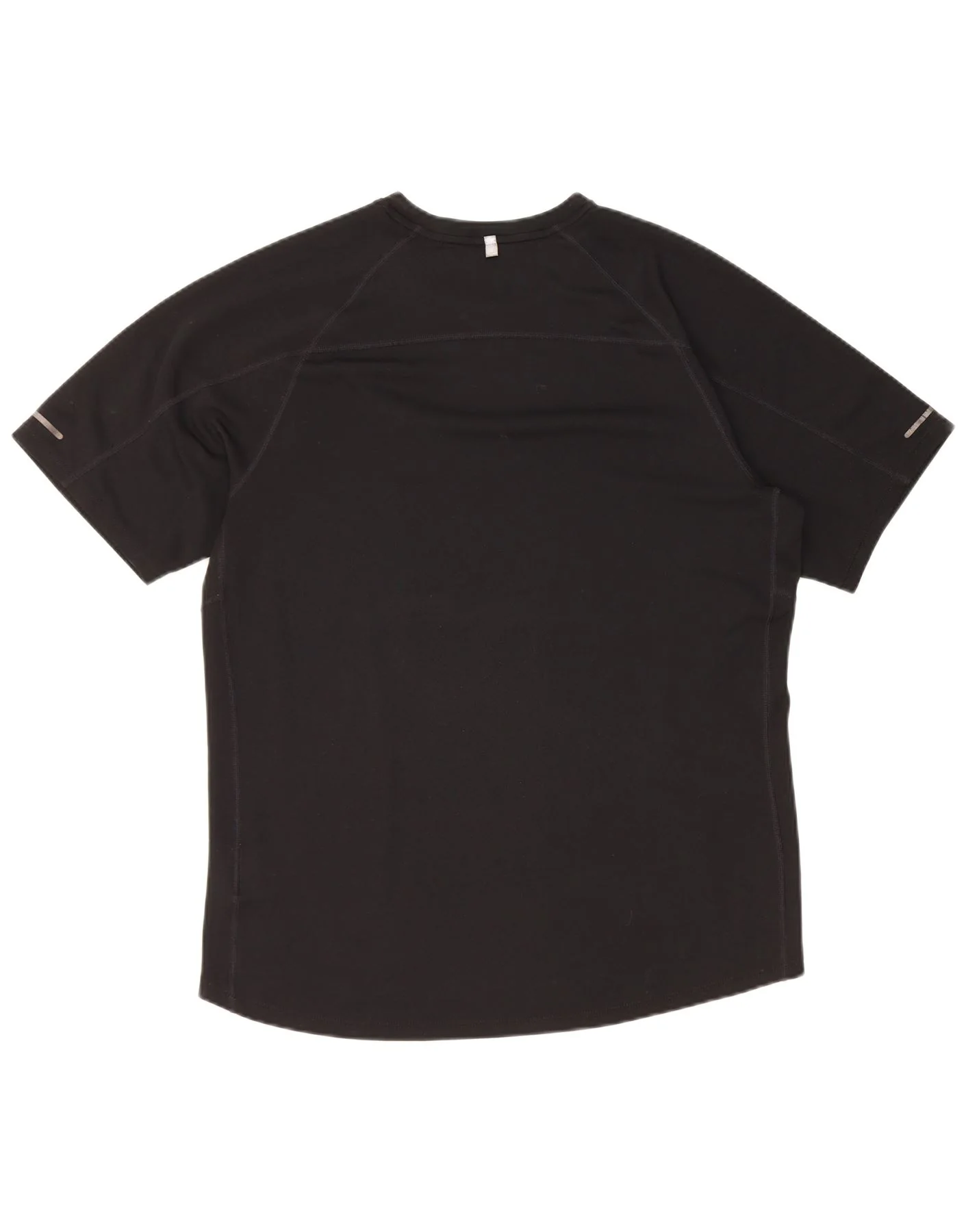 Nike Mens Dri Fit T-Shirt Top Large Black Polyester - Image 2