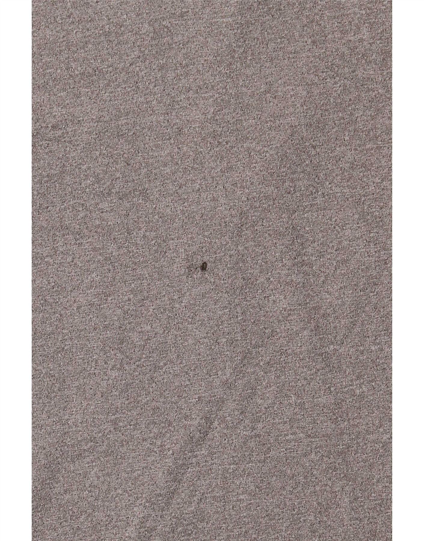 Nike Mens Dri Fit T-Shirt Top Large Grey Polyester - Image 3
