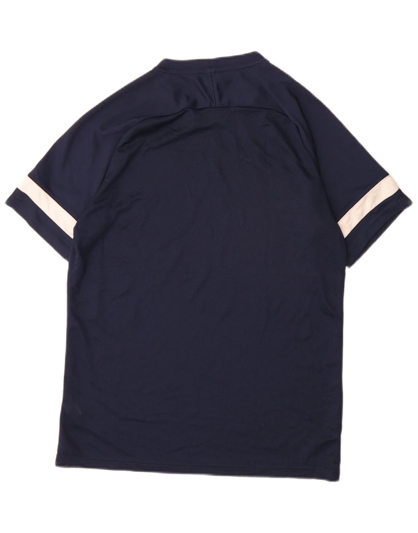 Nike Mens Dri Fit T-Shirt Top Large Navy Blue Colourblock - Image 2