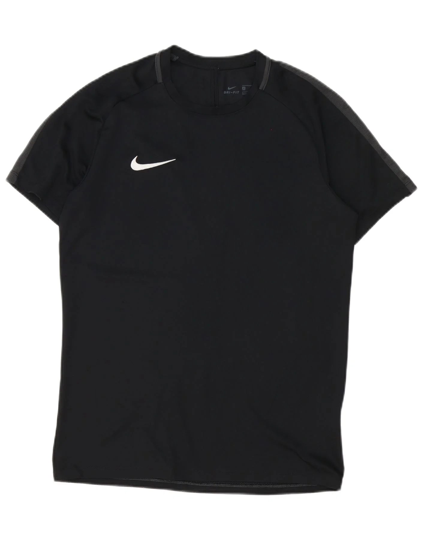 Nike Mens Dri Fit T-Shirt Top Medium Black Colourblock Polyester
