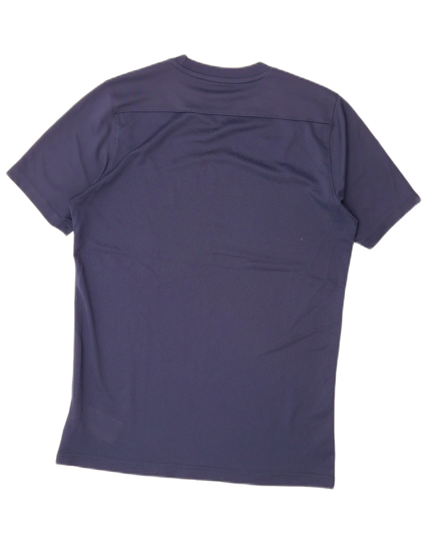 Nike Mens Dri Fit T-Shirt Top Medium Navy Blue Polyester - Image 2