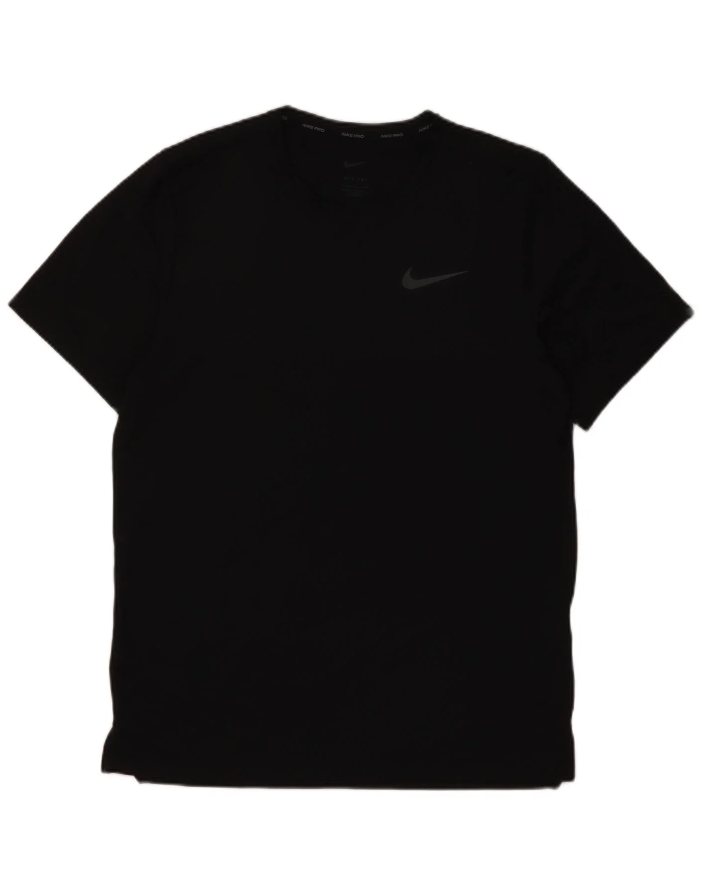 Nike Mens Dri Fit T-Shirt Top Small Black Polyester