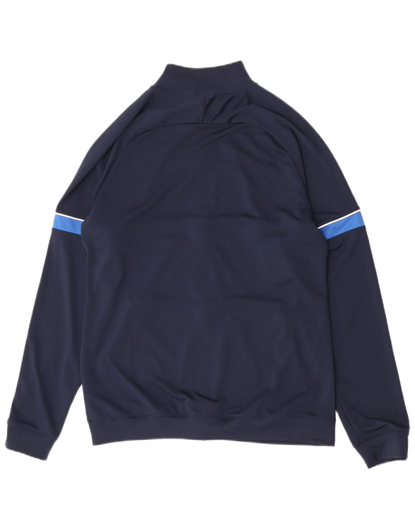 Nike Mens Dri Fit Tracksuit Top Jacket Large Navy Blue Colourblock - Image 2