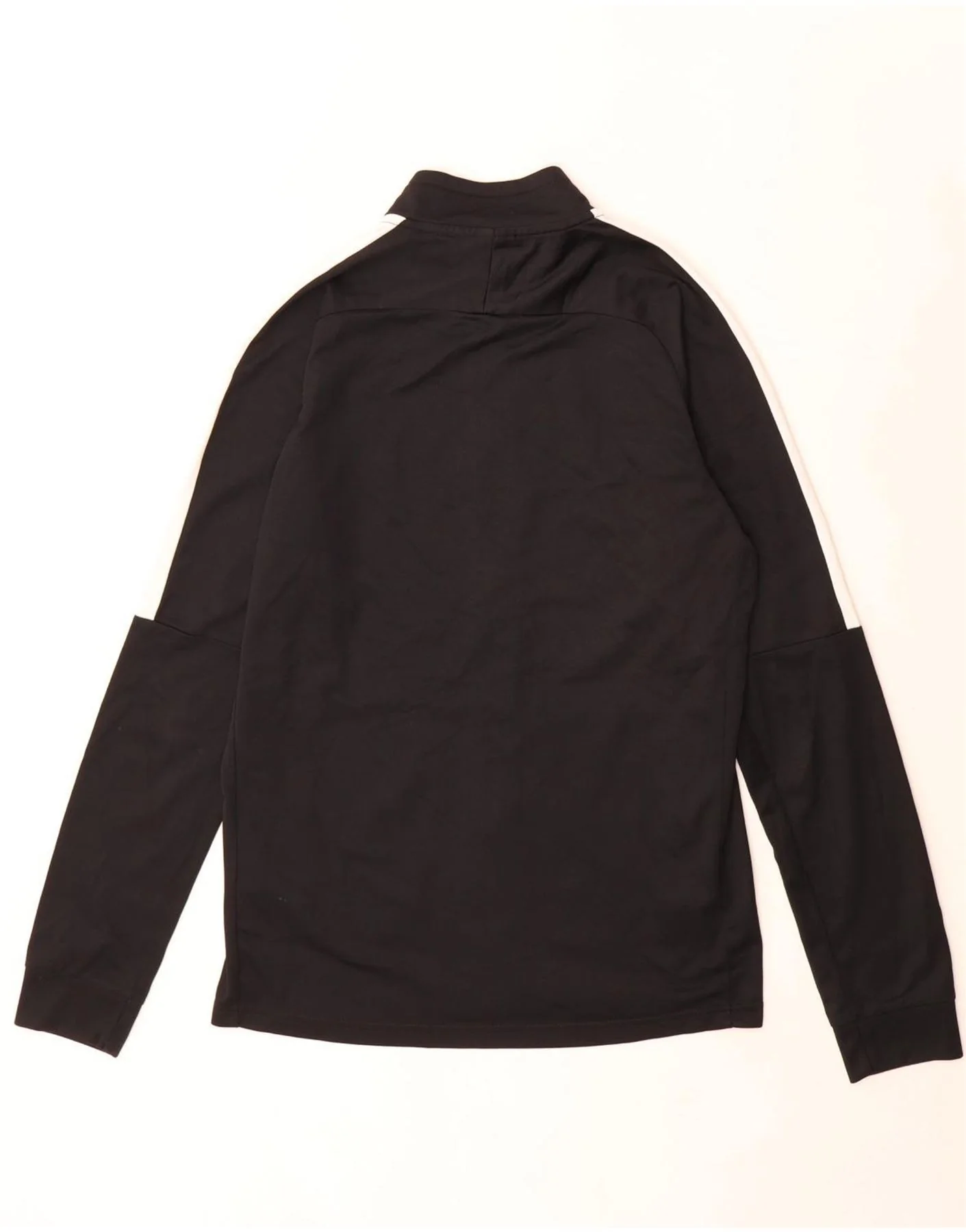 Nike Mens Dri Fit Tracksuit Top Jacket Medium Black Colourblock Polyester - Image 2