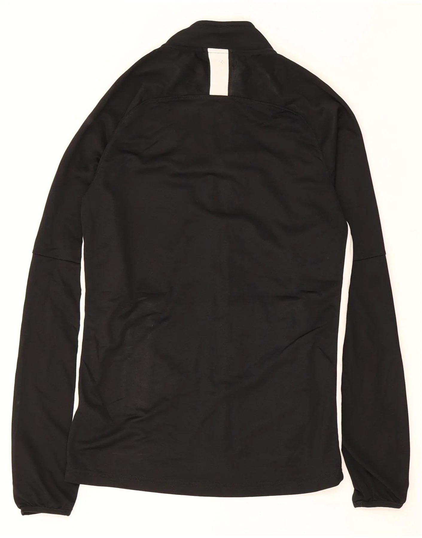 Nike Mens Dri Fit Tracksuit Top Jacket Small Black Colourblock Polyester - Image 2