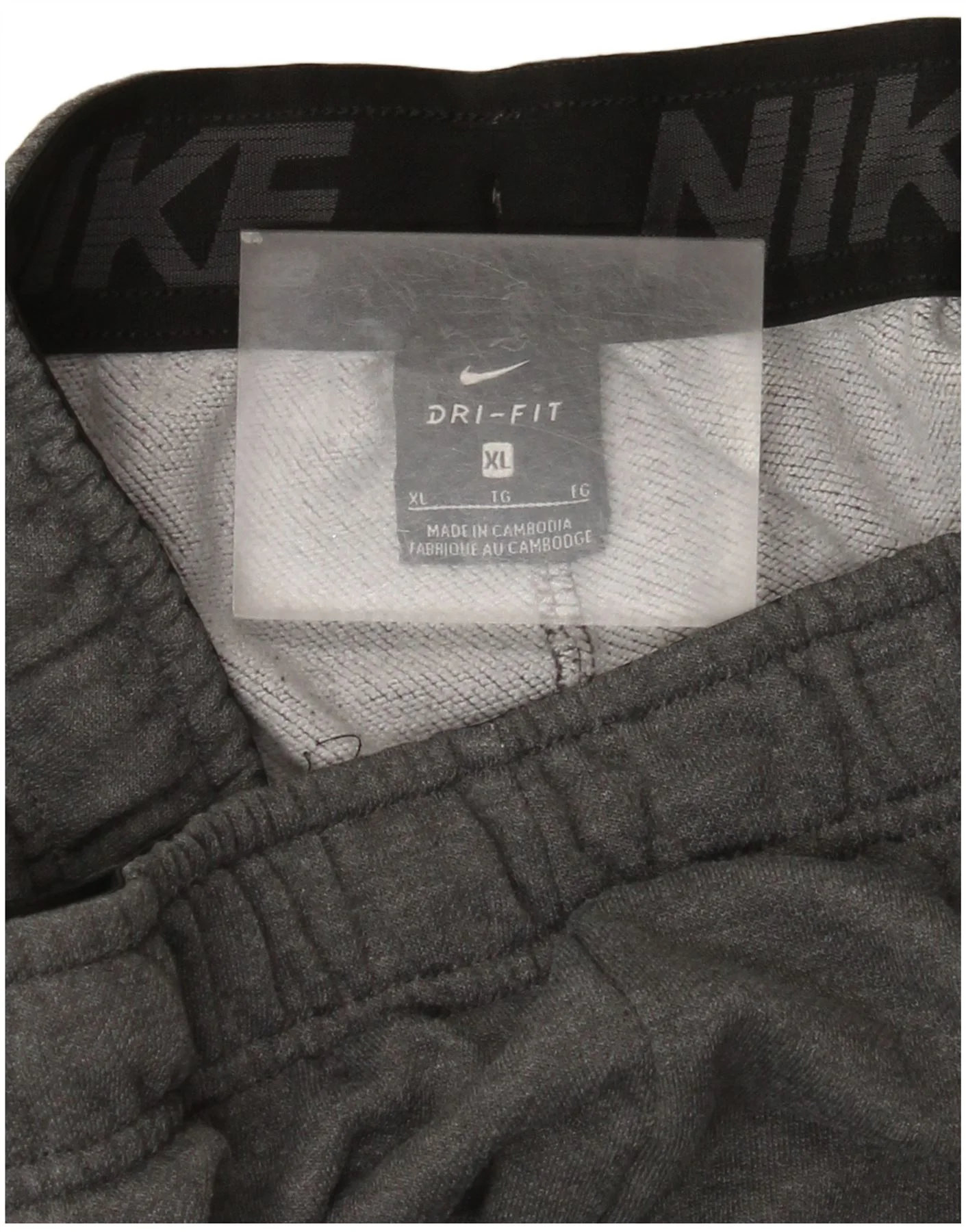 Nike Mens Dri Fit Tracksuit Trousers Joggers XL Grey - Image 4