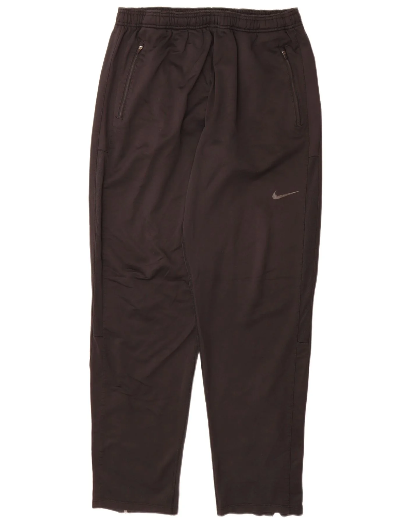 Nike Mens Dri Fit Tracksuit Trousers Large Black Polyester