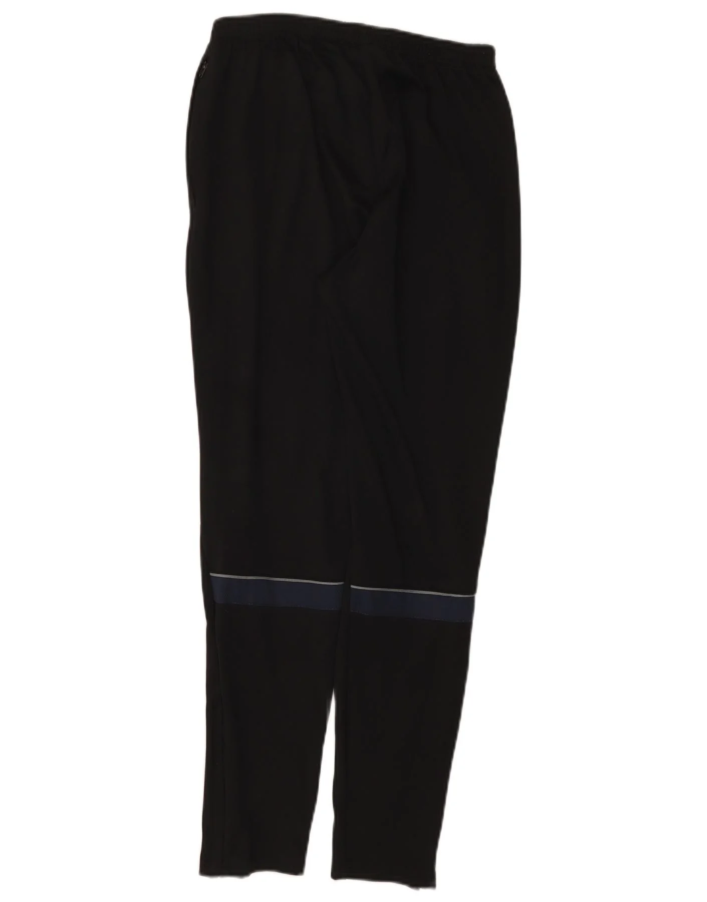 Nike Mens Dri Fit Tracksuit Trousers Medium Black Colourblock Polyester - Image 2