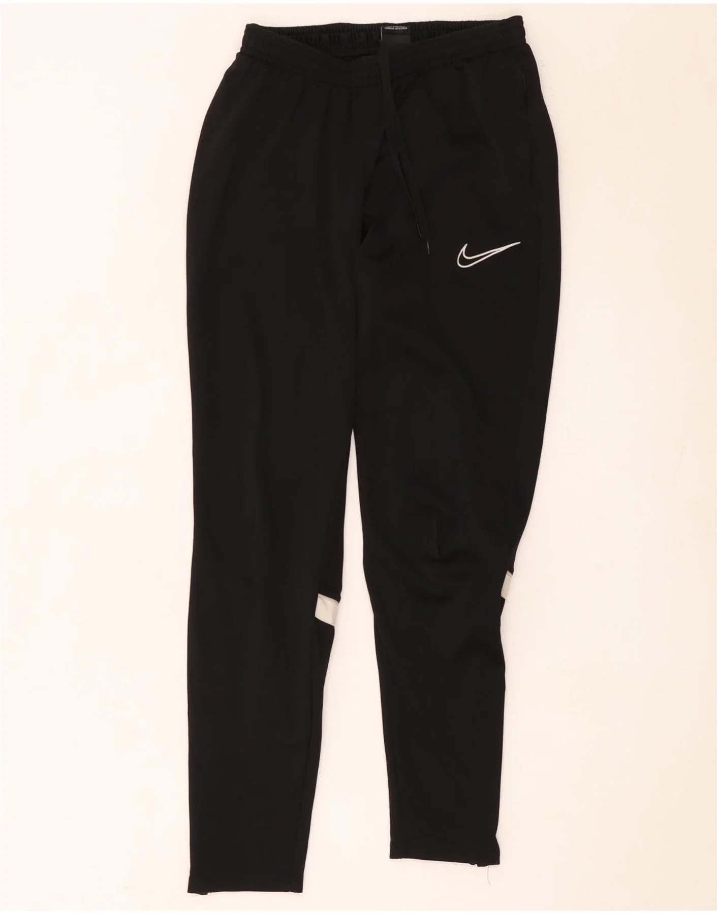 Nike Mens Dri Fit Tracksuit Trousers Medium Black Colourblock Polyester