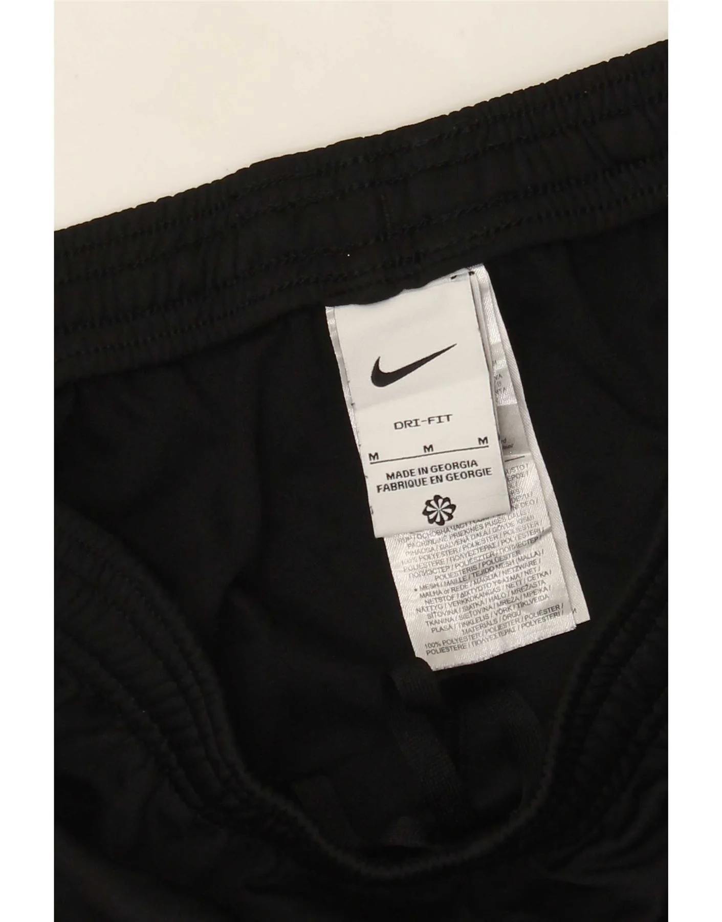Nike Mens Dri Fit Tracksuit Trousers Medium Black Polyester - Image 5