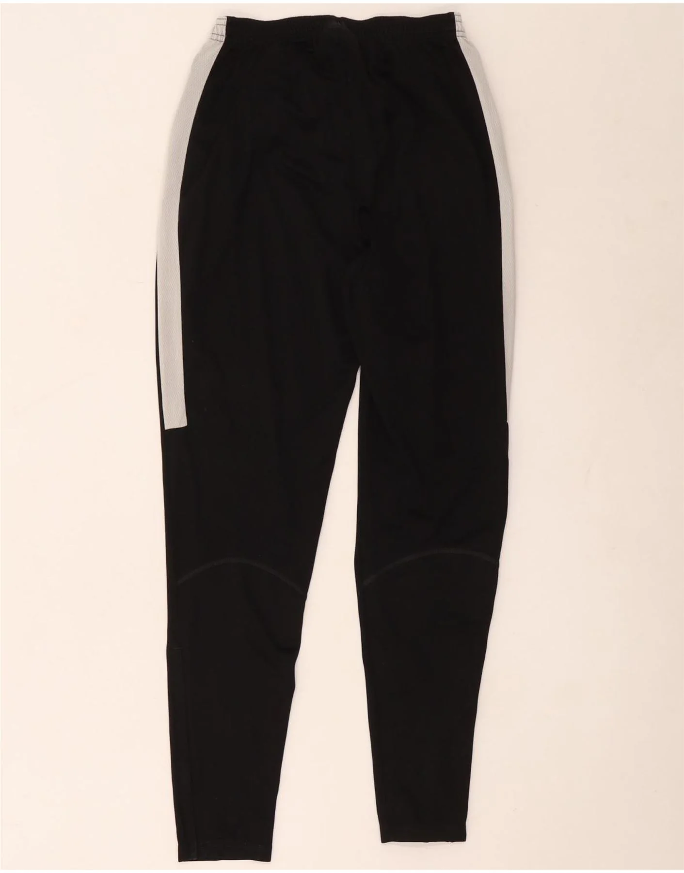 Nike Mens Dri Fit Tracksuit Trousers Small Black Colourblock Polyester - Image 2