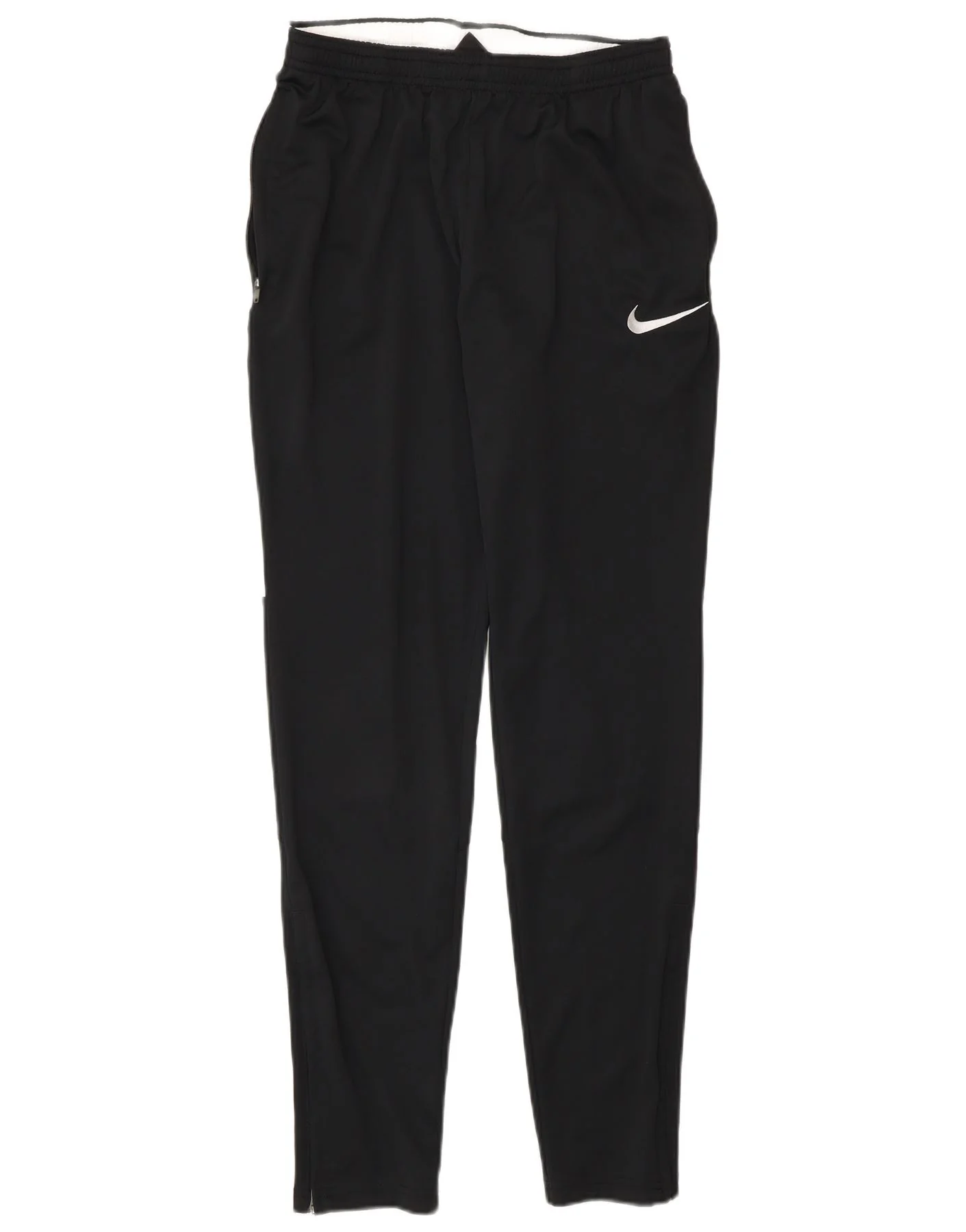 Nike Mens Dri Fit Tracksuit Trousers Small Black Colourblock Polyester