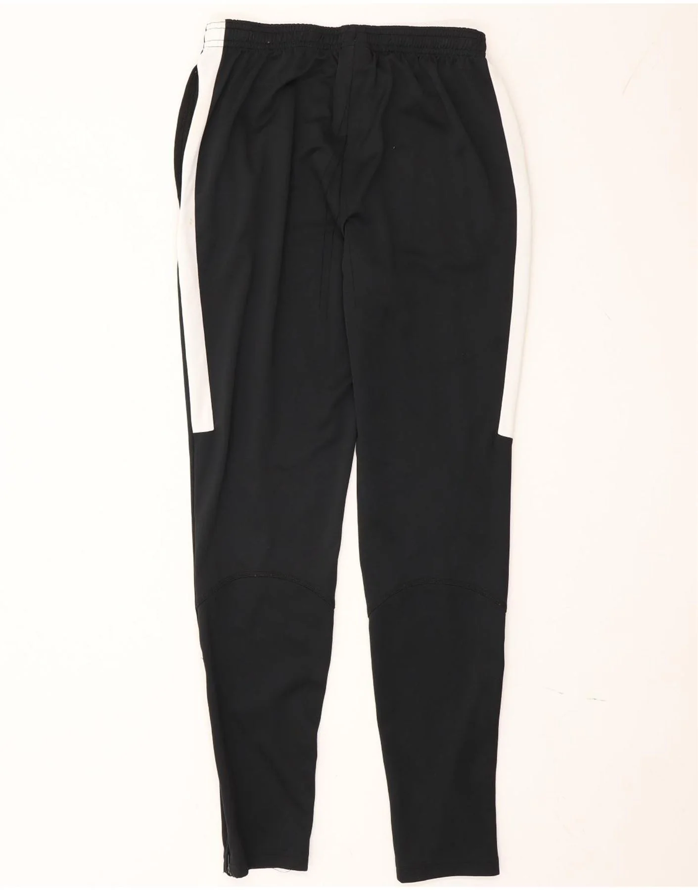 Nike Mens Dri Fit Tracksuit Trousers Small Black Colourblock Polyester - Image 2