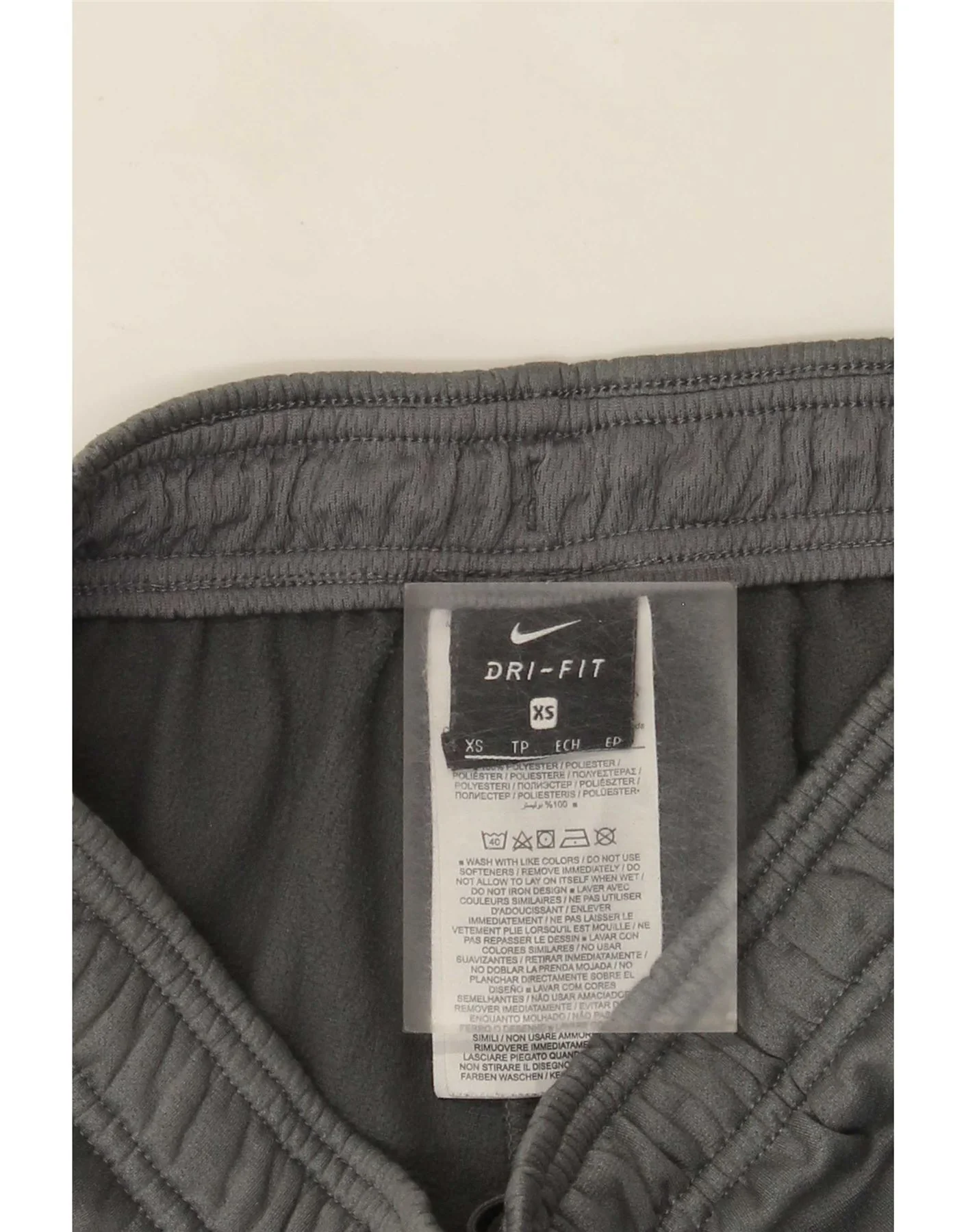 Nike Mens Dri Fit Tracksuit Trousers XS Grey Colourblock Polyester - Image 3