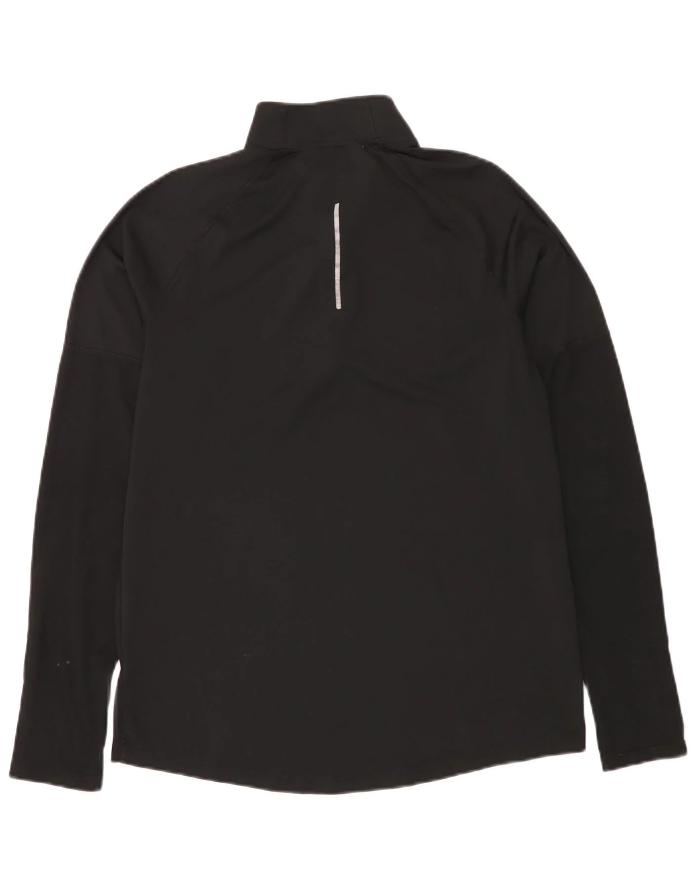Nike Mens Dri Fit Zip Neck Pullover Tracksuit Top Medium Black Polyester - Image 2