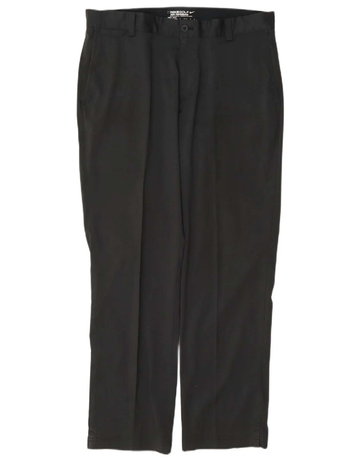 Nike Mens Golf Straight Chino Trousers W32 L30 Black Polyester