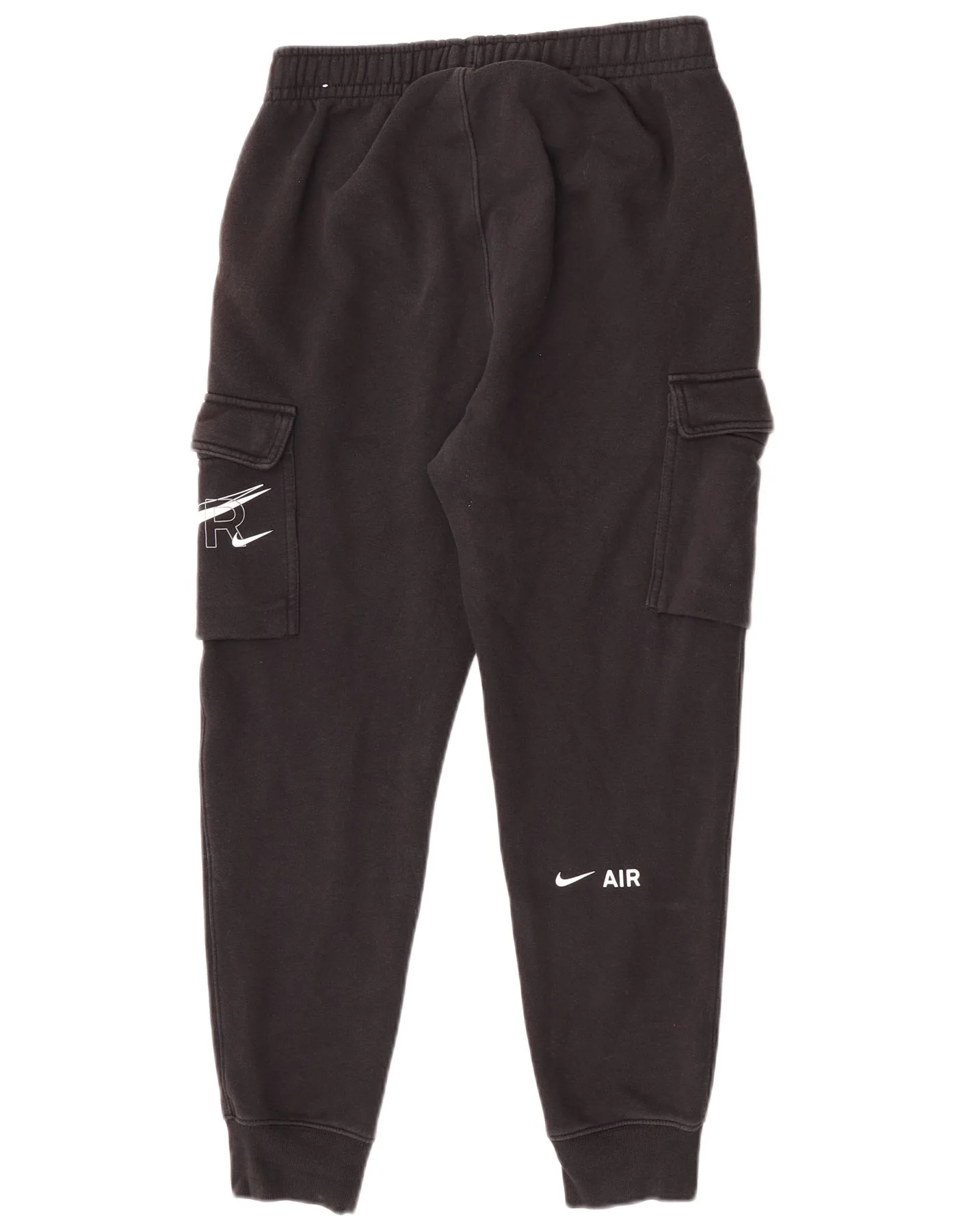 Nike Mens Graphic Cargo Tracksuit Trousers Joggers Small Black Cotton - Image 2