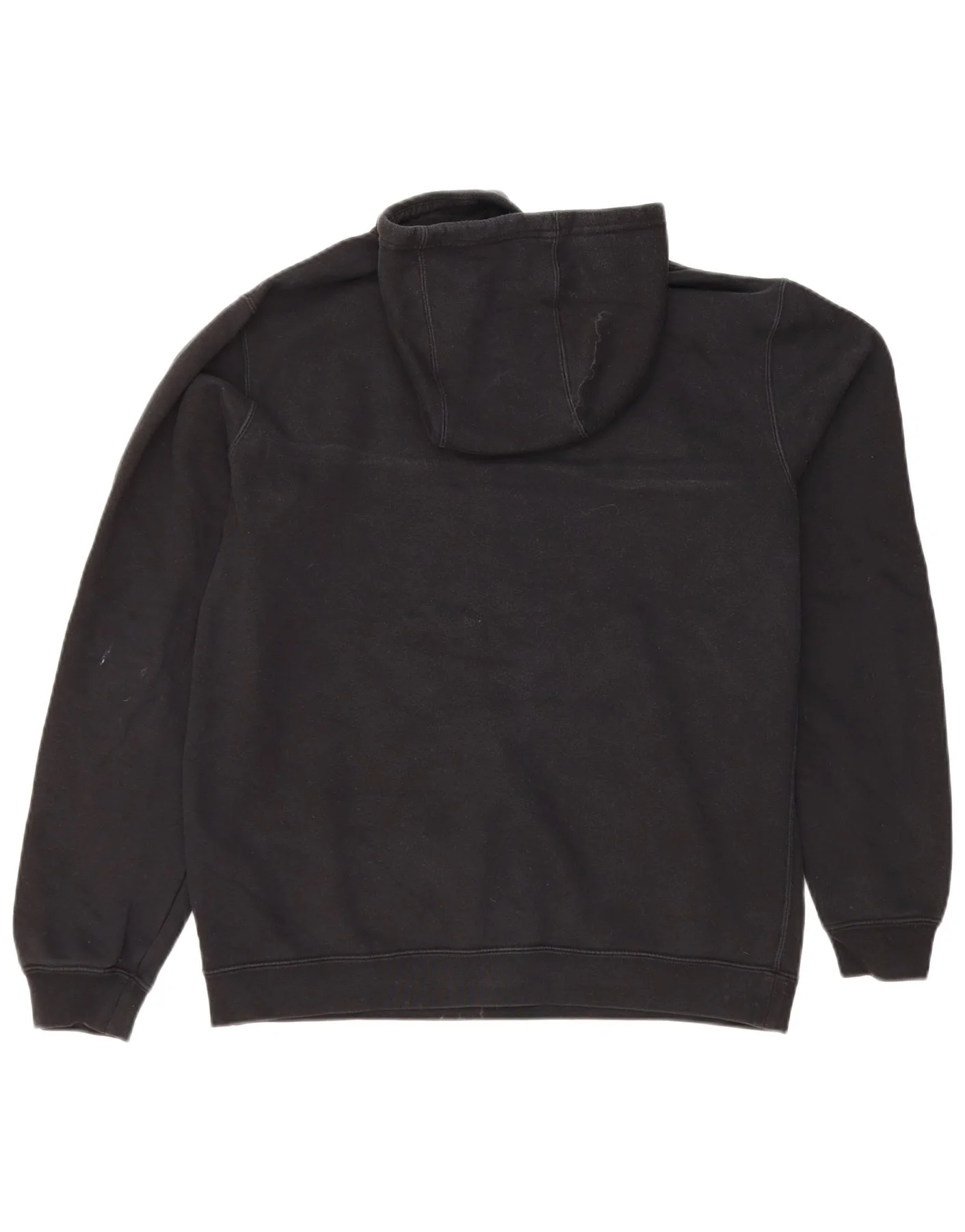 Nike Mens Graphic Hoodie Jumper Medium Black Cotton - Image 2