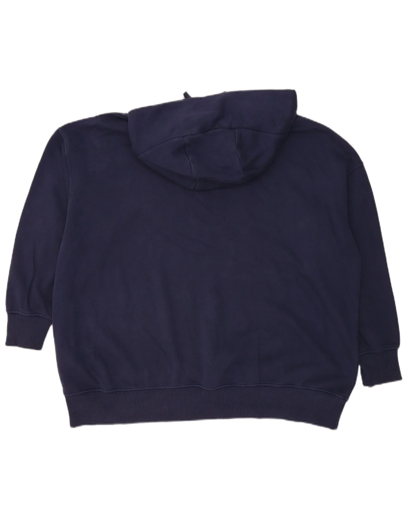 Nike Mens Graphic Loose Fit Hoodie Jumper XL Navy Blue Cotton - Image 2