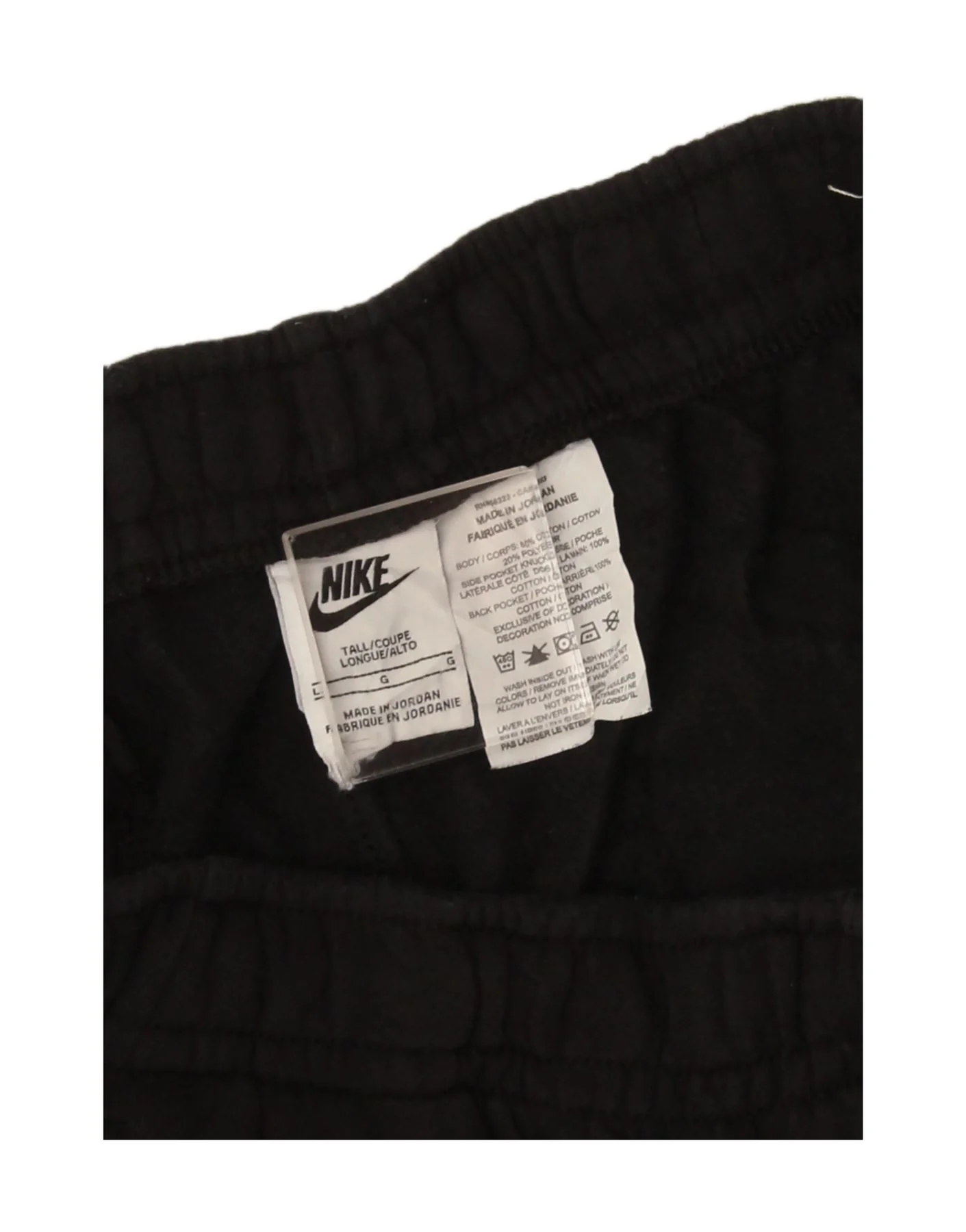 Nike Mens Graphic Sport Shorts Large Black Cotton - Image 3
