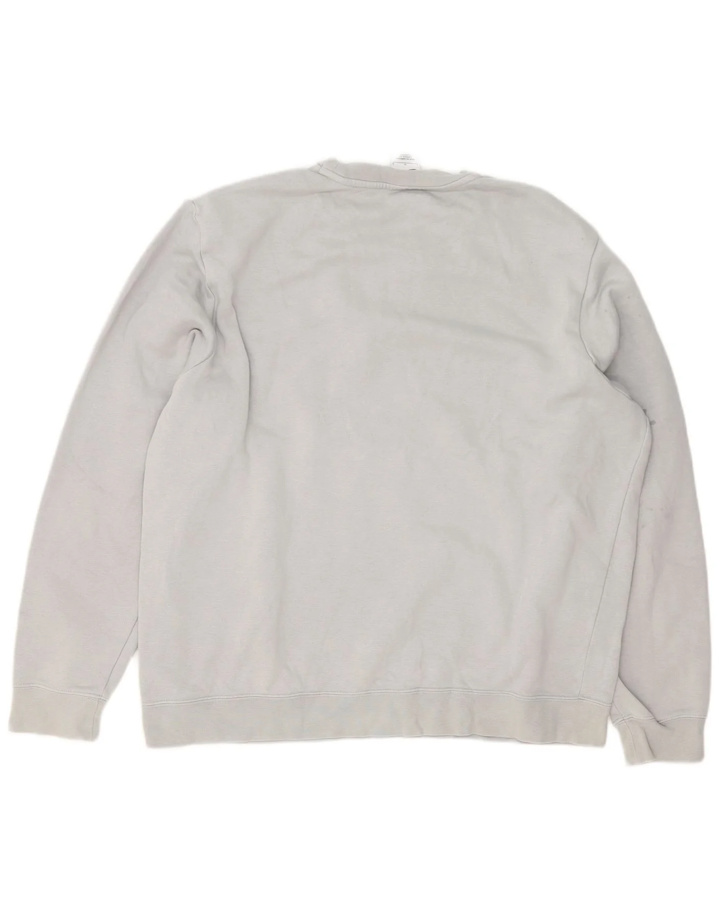 Nike Mens Graphic Sweatshirt Jumper Large Grey Colourblock Cotton - Image 2