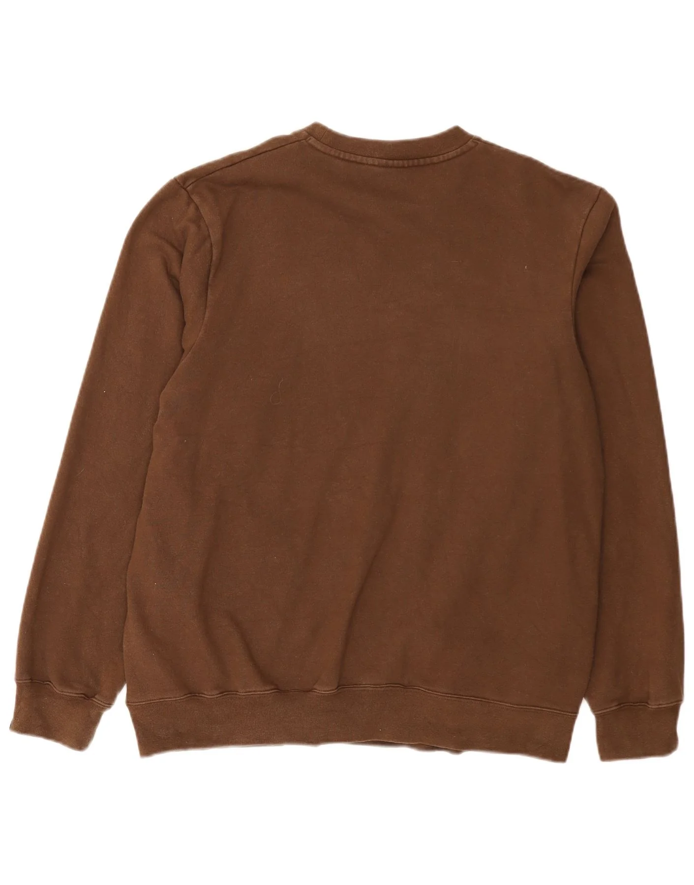 Nike Mens Graphic Sweatshirt Jumper UK 39/41 Medium Brown Cotton - Image 2