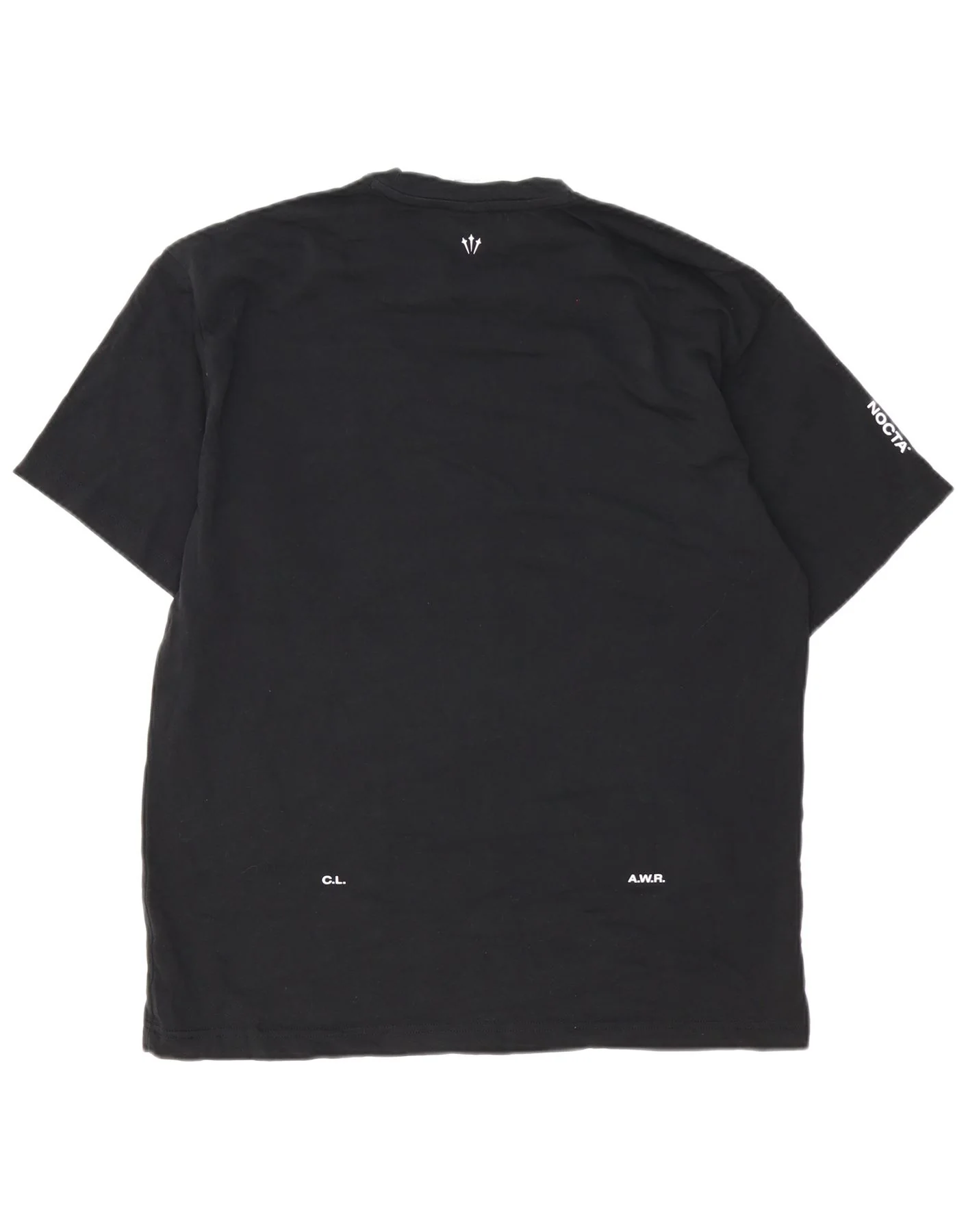 Nike Mens Graphic T-Shirt Top Large Black Cotton - Image 2