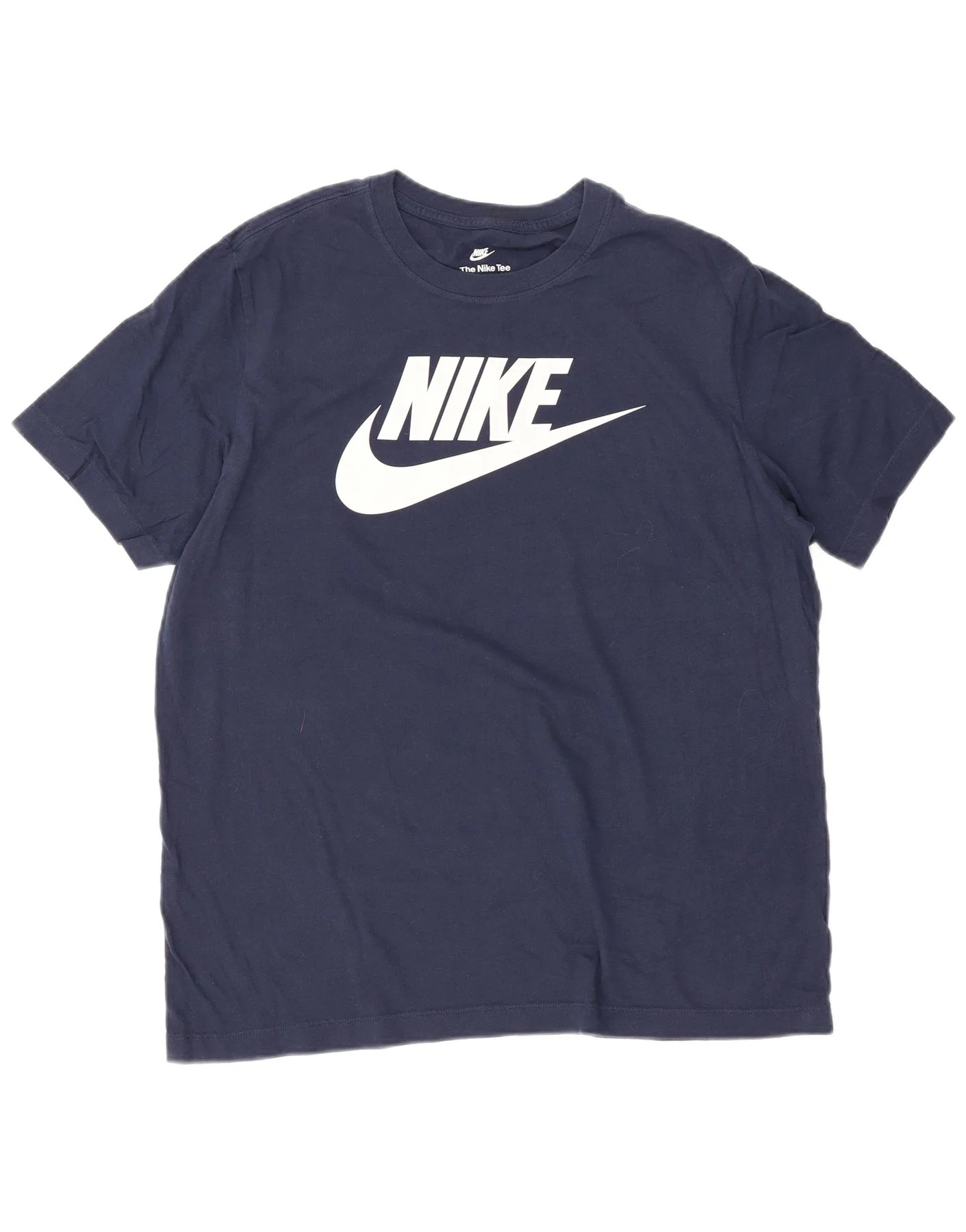 Nike Mens Graphic T-Shirt Top Large Navy Blue Cotton