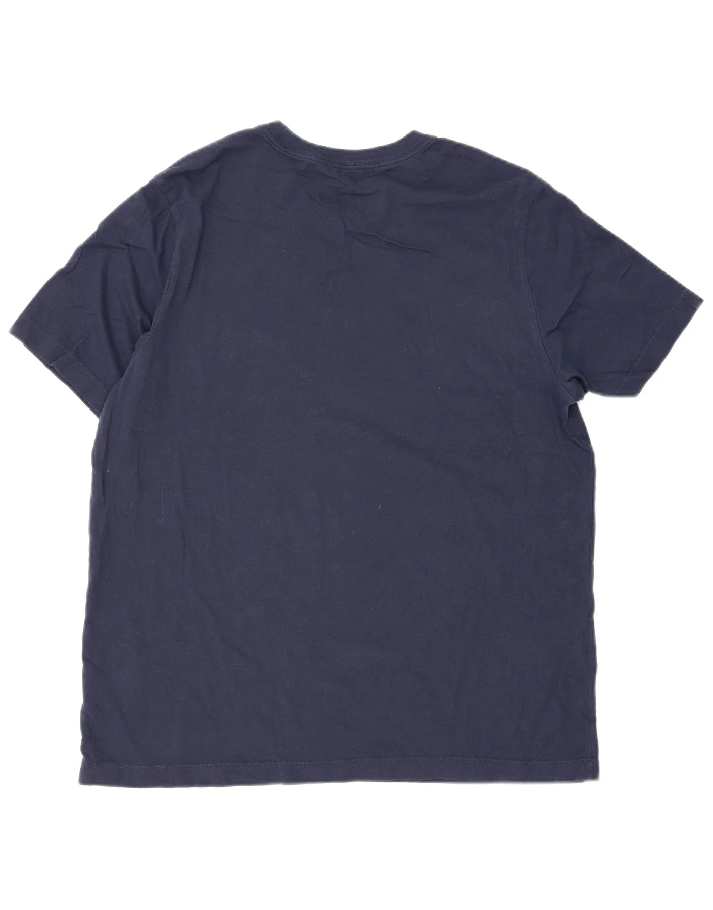 Nike Mens Graphic T-Shirt Top Large Navy Blue Cotton - Image 2