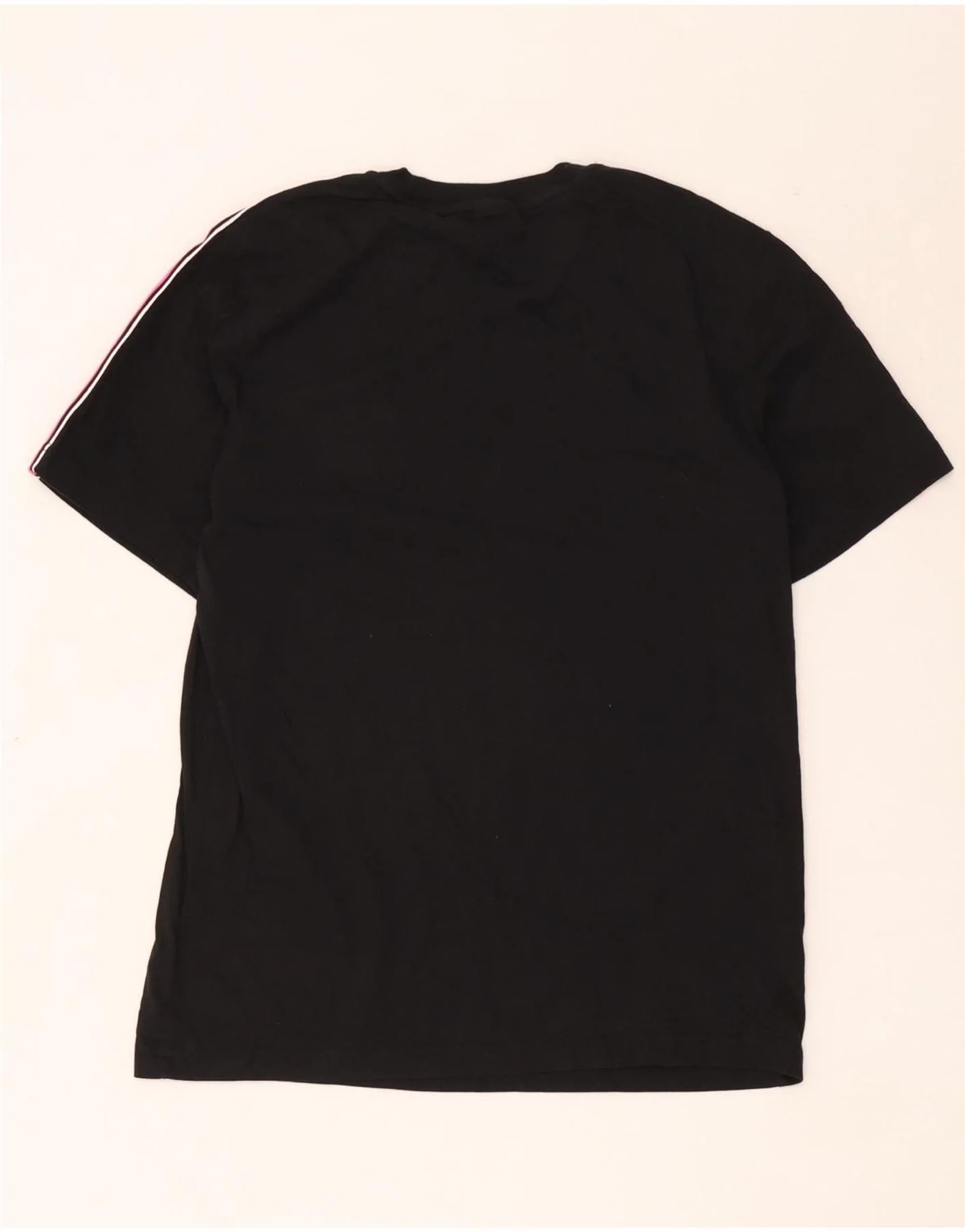 Nike Mens Graphic T-Shirt Top Medium Black Colourblock Cotton - Image 2