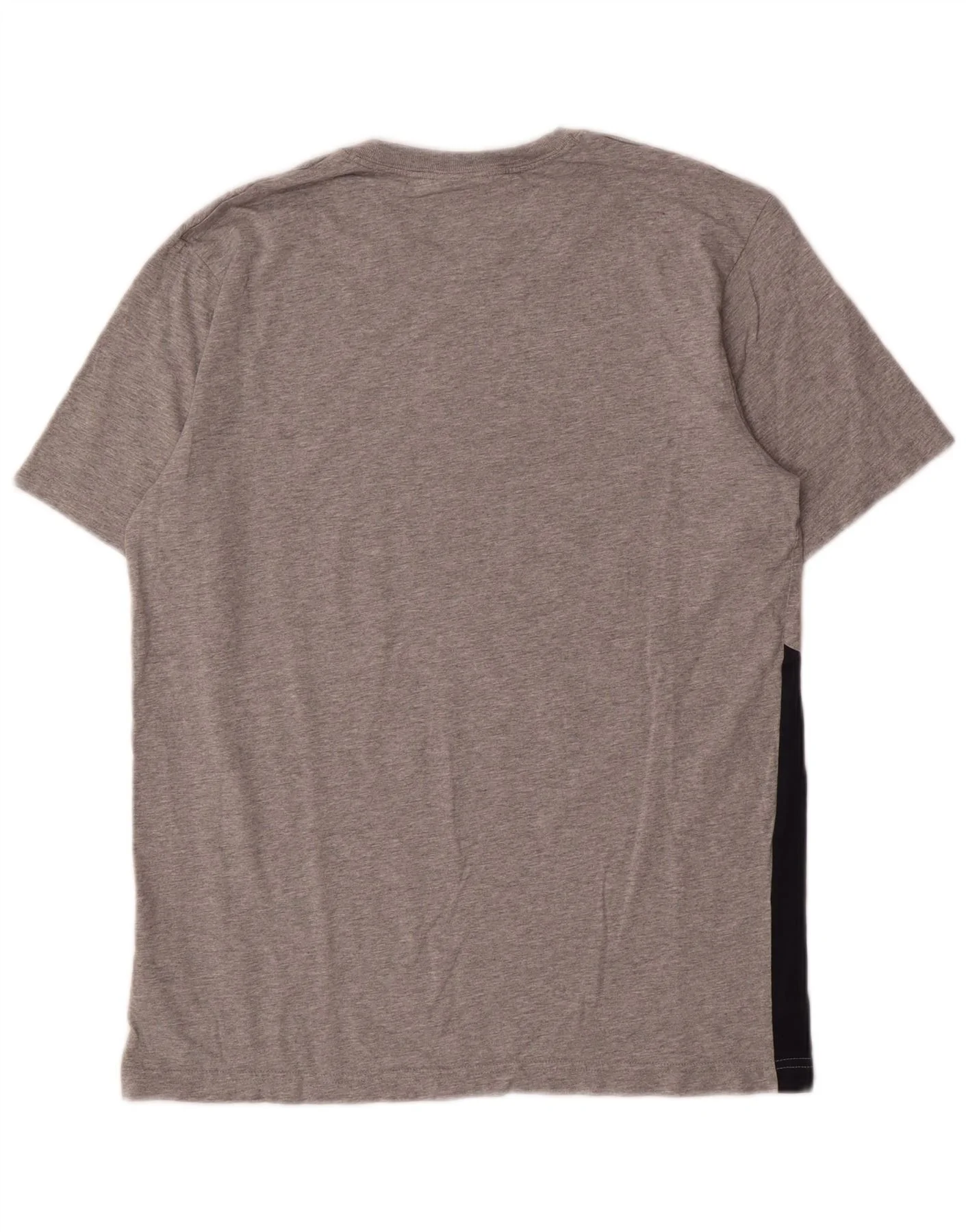 Nike Mens Graphic T-Shirt Top Medium Grey Colourblock Cotton - Image 2