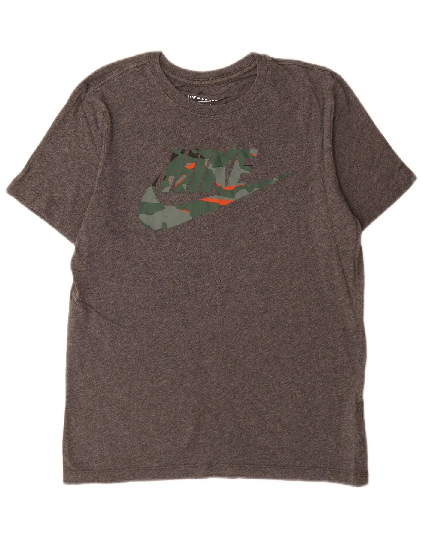 Nike Mens Graphic T-Shirt Top Medium Grey Cotton