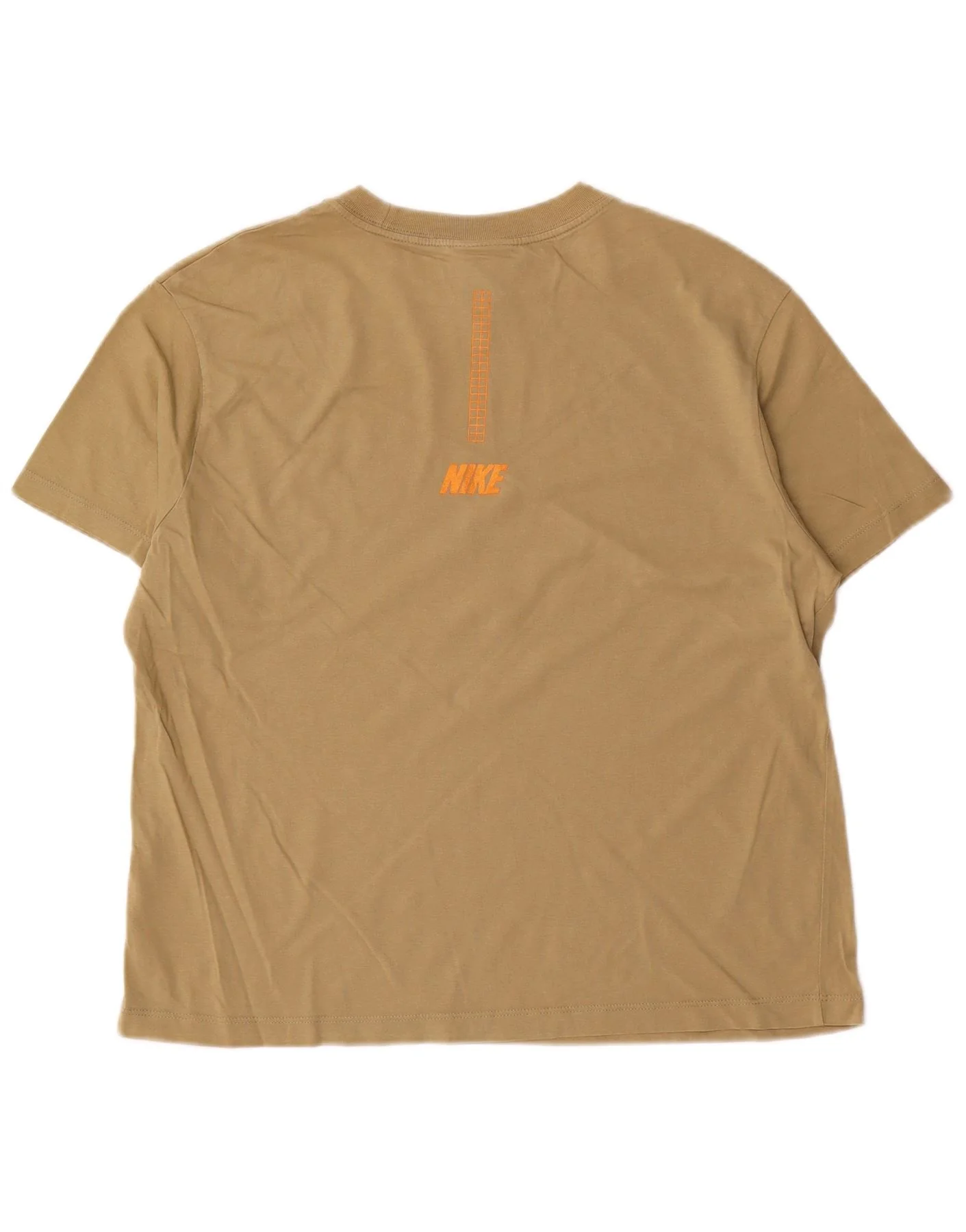 Nike Mens Graphic T-Shirt Top Small Khaki Cotton - Image 2