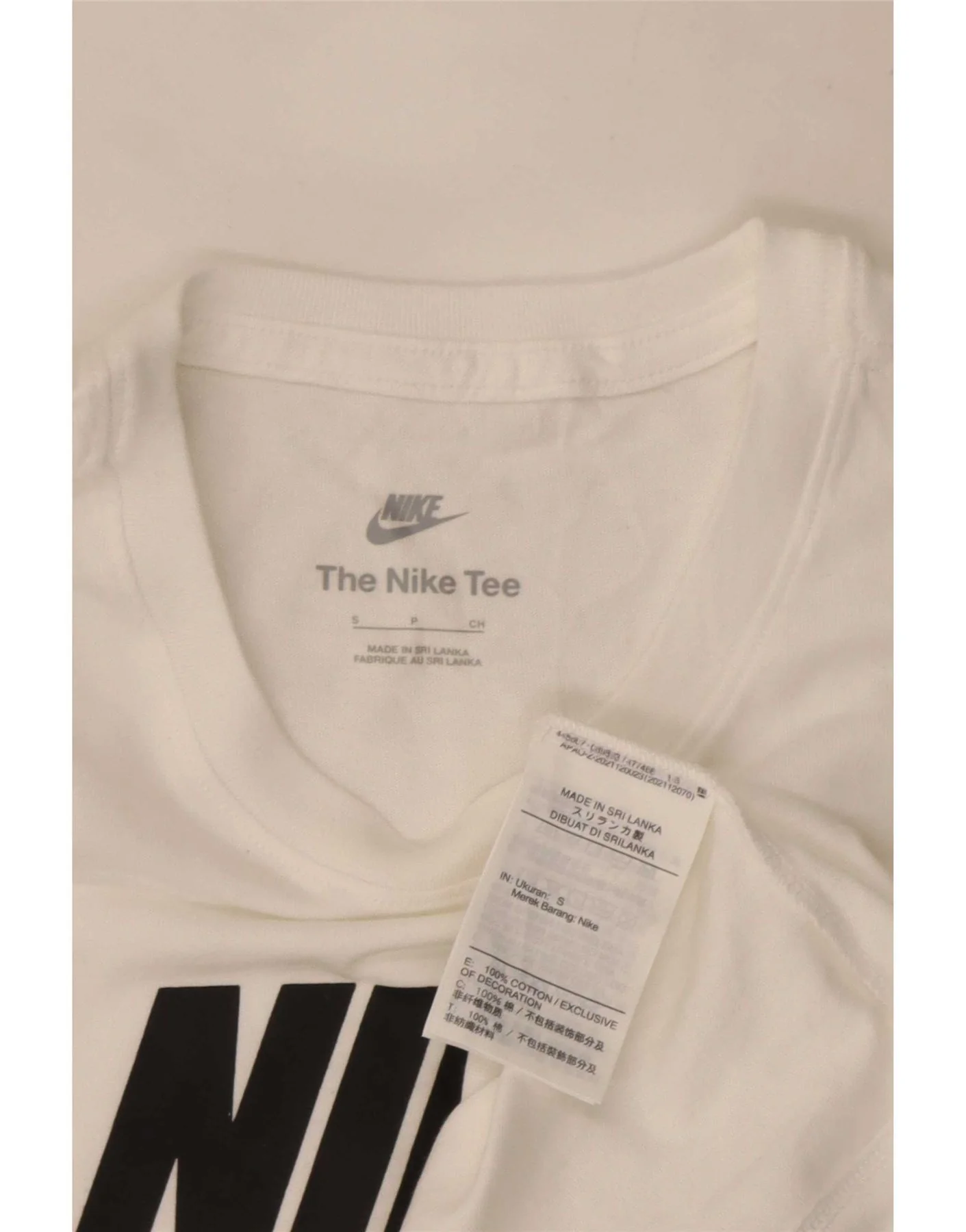 Nike Mens Graphic T-Shirt Top Small White Cotton - Image 3