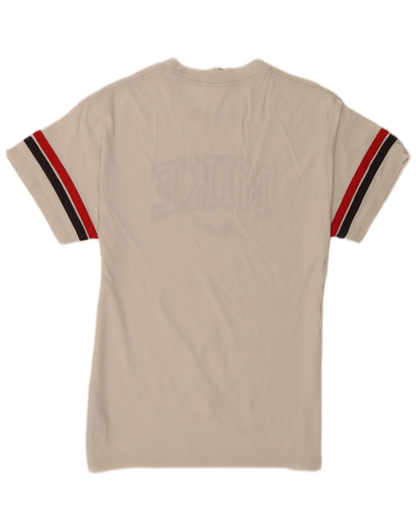 Nike Mens Graphic T-Shirt Top Small White Striped Cotton - Image 2