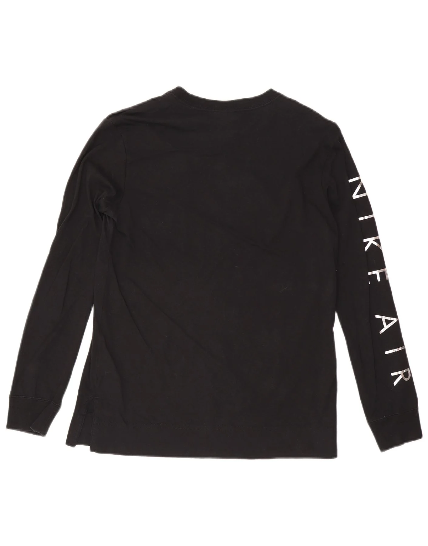Nike Mens Graphic Top Long Sleeve Small Black Cotton - Image 2