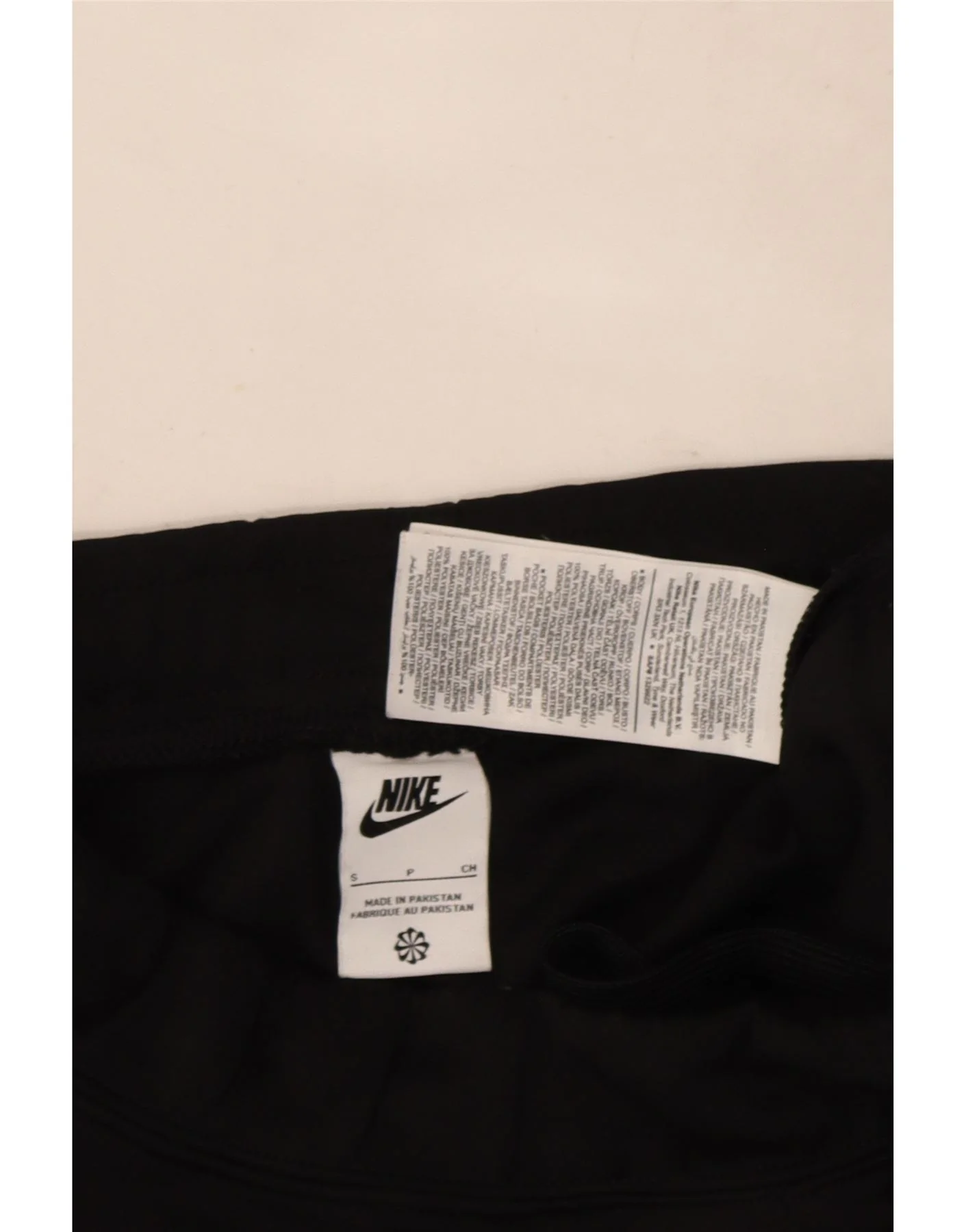 Nike Mens Graphic Tracksuit Trousers Joggers Small Black Polyester - Image 3