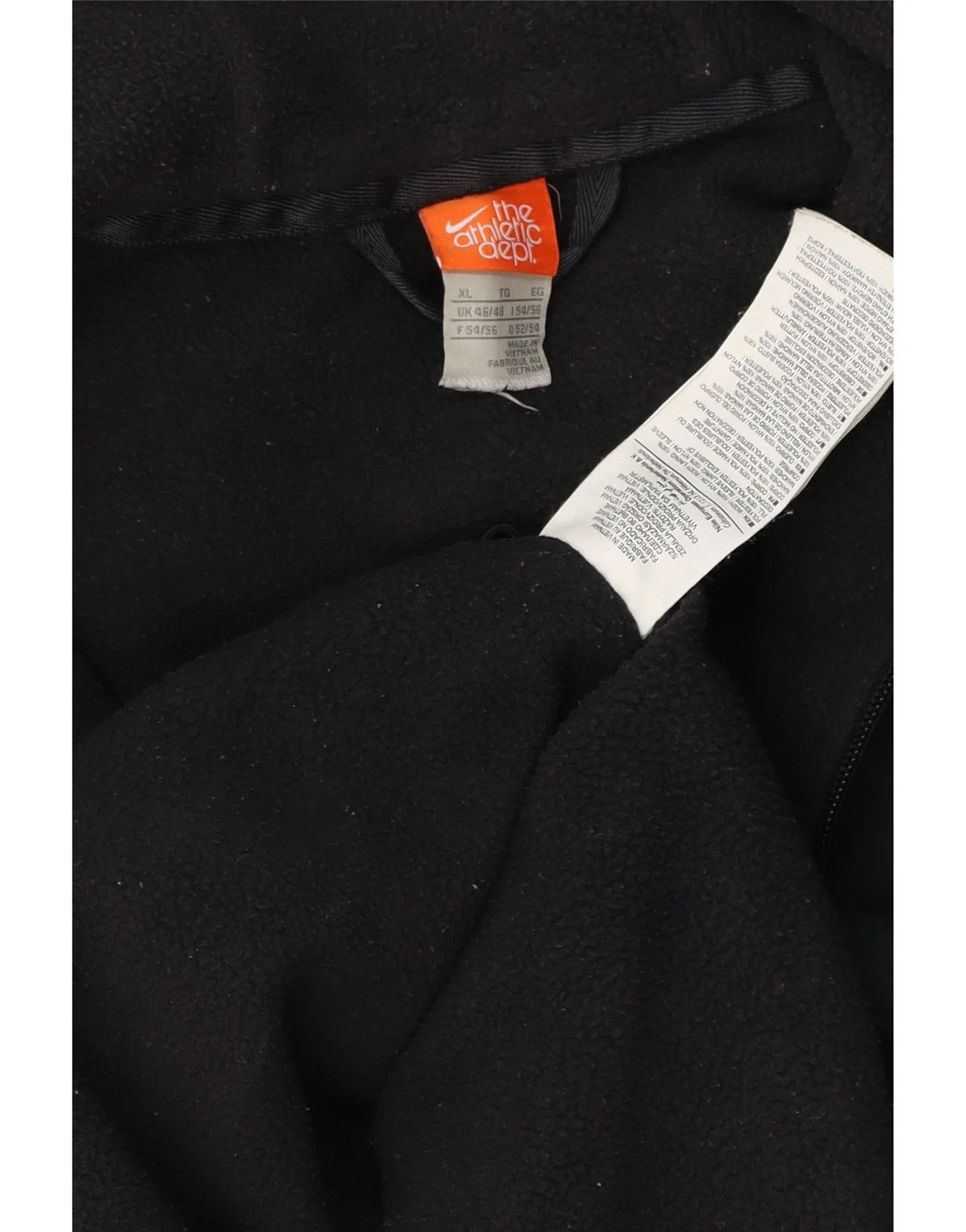 Nike Mens Hooded Tracksuit Top Jacket UK 46/48 XL Black Polyester - Image 3
