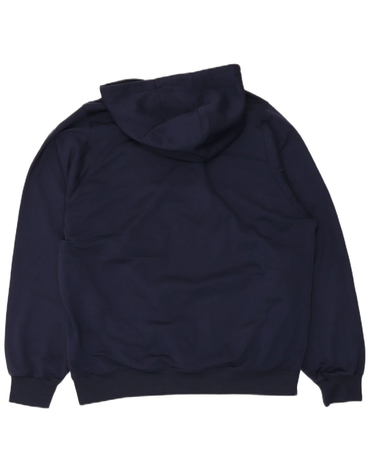 Nike Mens Hoodie Jumper UK 42/44 Large Navy Blue Striped Polyester - Image 2