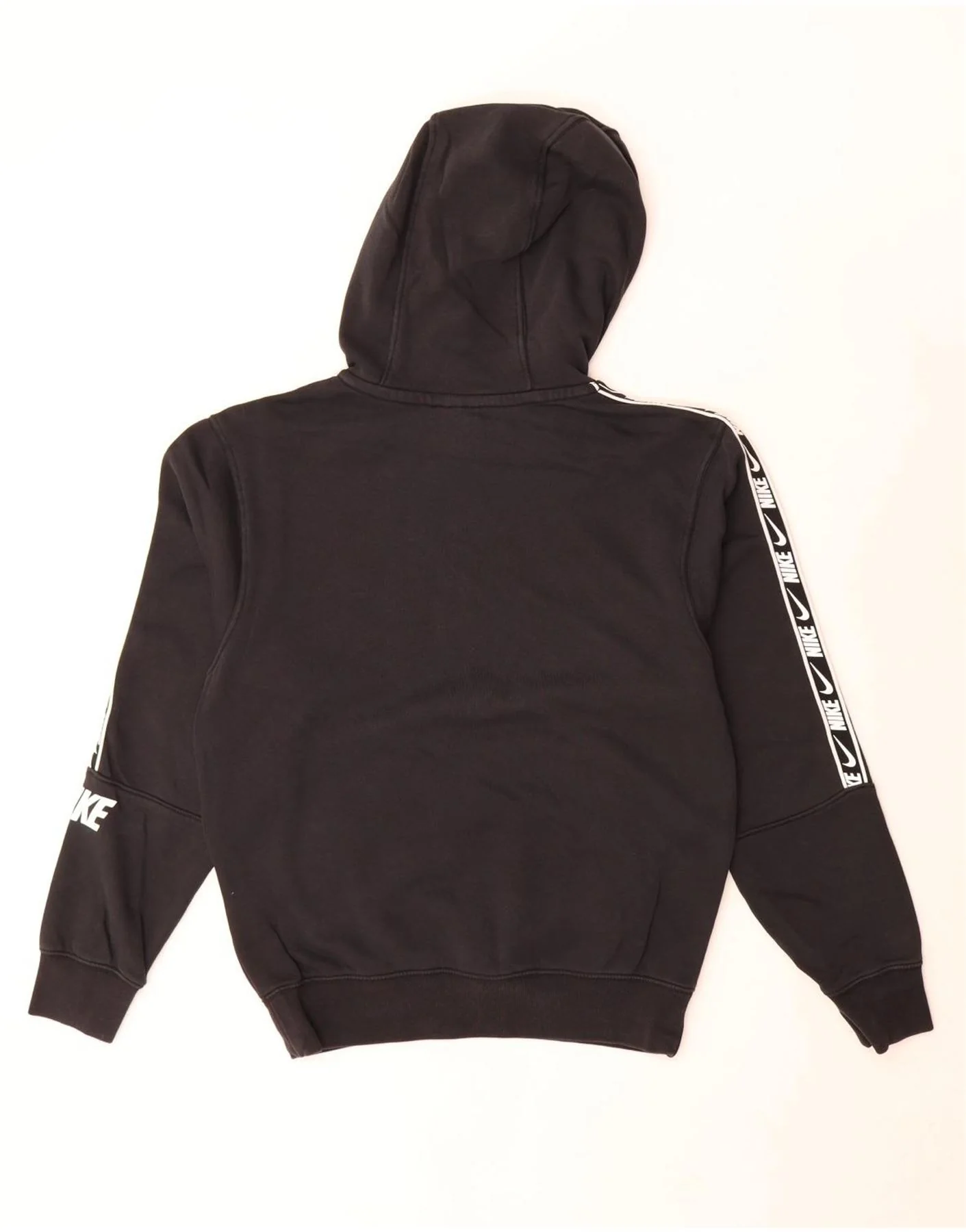 Nike Mens Loose Fit Graphic Standard Hoodie Jumper XS Black Cotton - Image 2