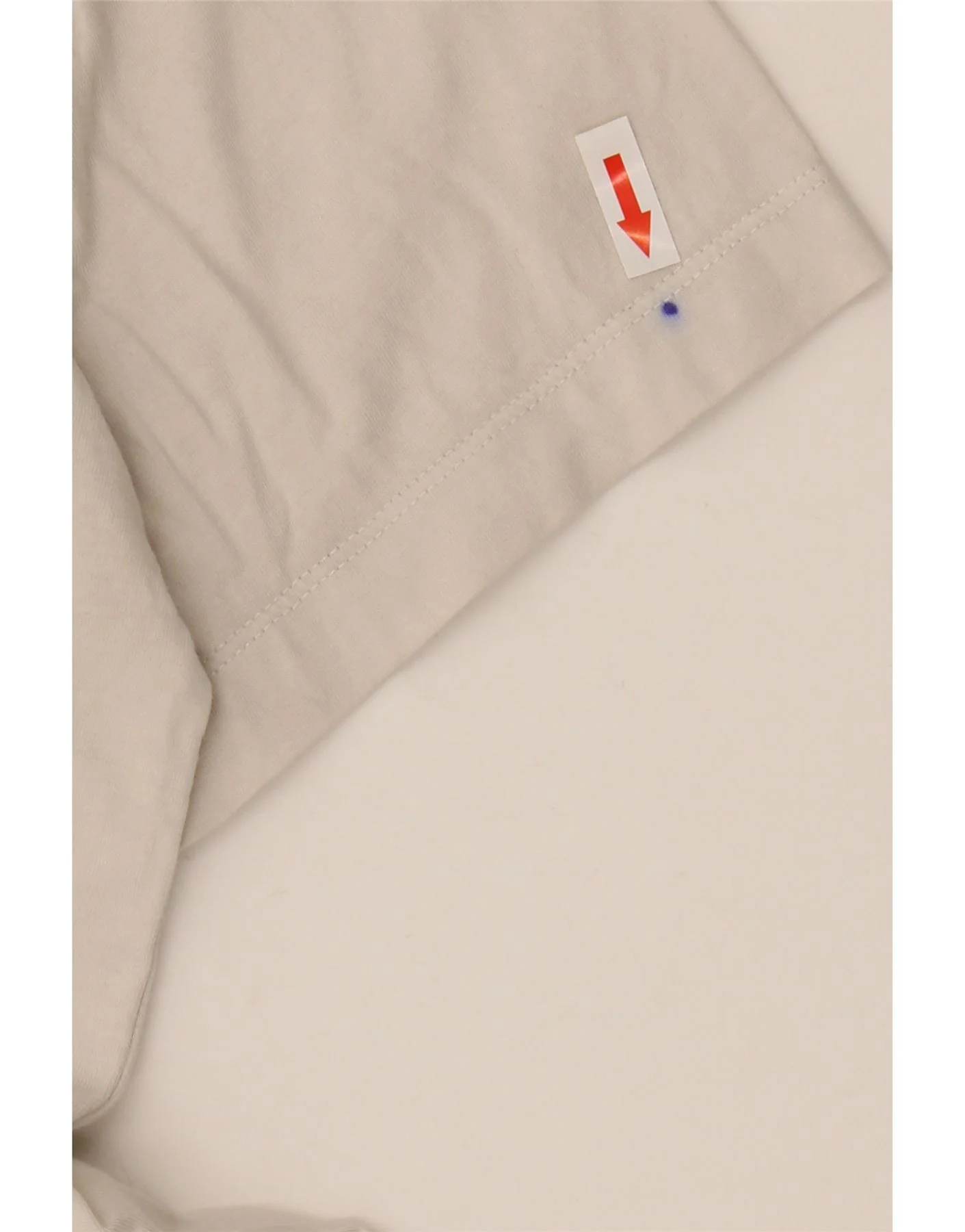 Nike Mens Loose Fit T-Shirt Top Medium Off White Cotton - Image 3