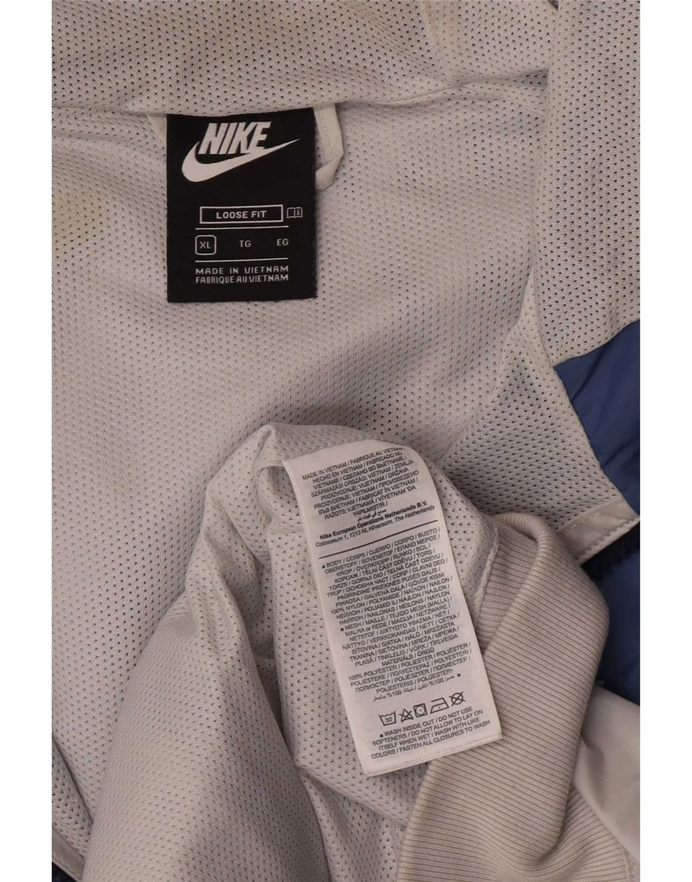 Nike Mens Loose Fit Tracksuit Top Jacket XL Multicoloured Colourblock - Image 6