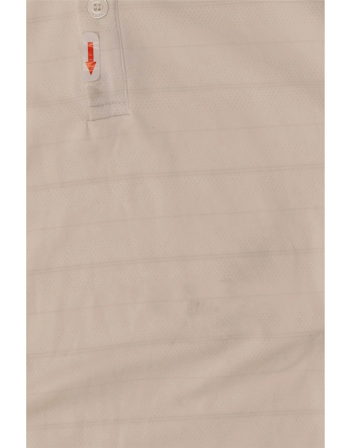 Nike Mens Polo Shirt UK 47/48 2XL White Striped Polyester - Image 3