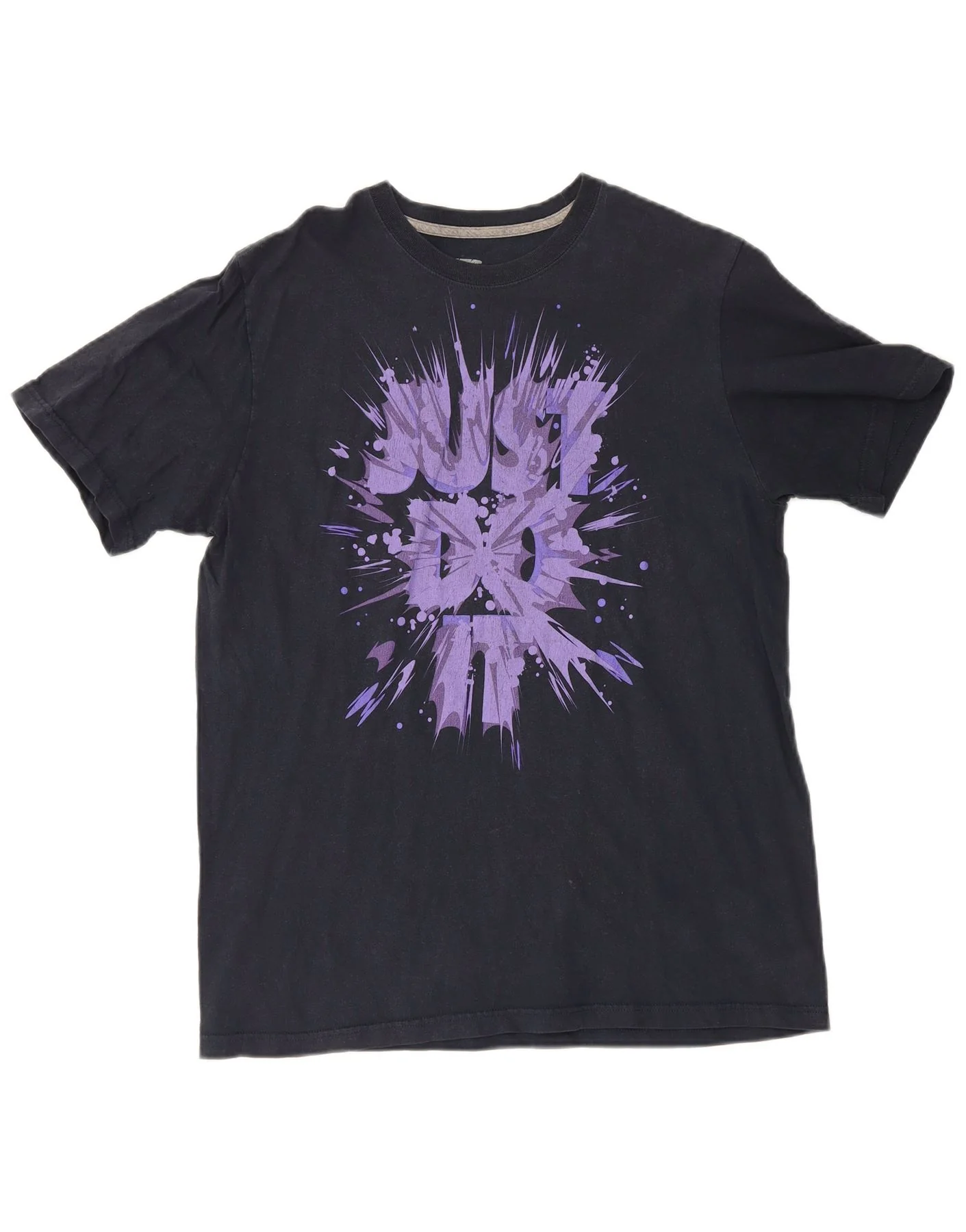 Nike Mens Regular Fit Graphic T-Shirt Top Large Black Cotton
