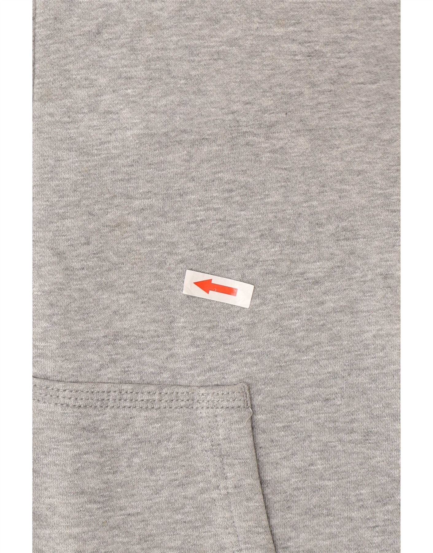 Nike Mens Regular Fit Zip Hoodie Sweater Small Grey Cotton Sports - Image 4