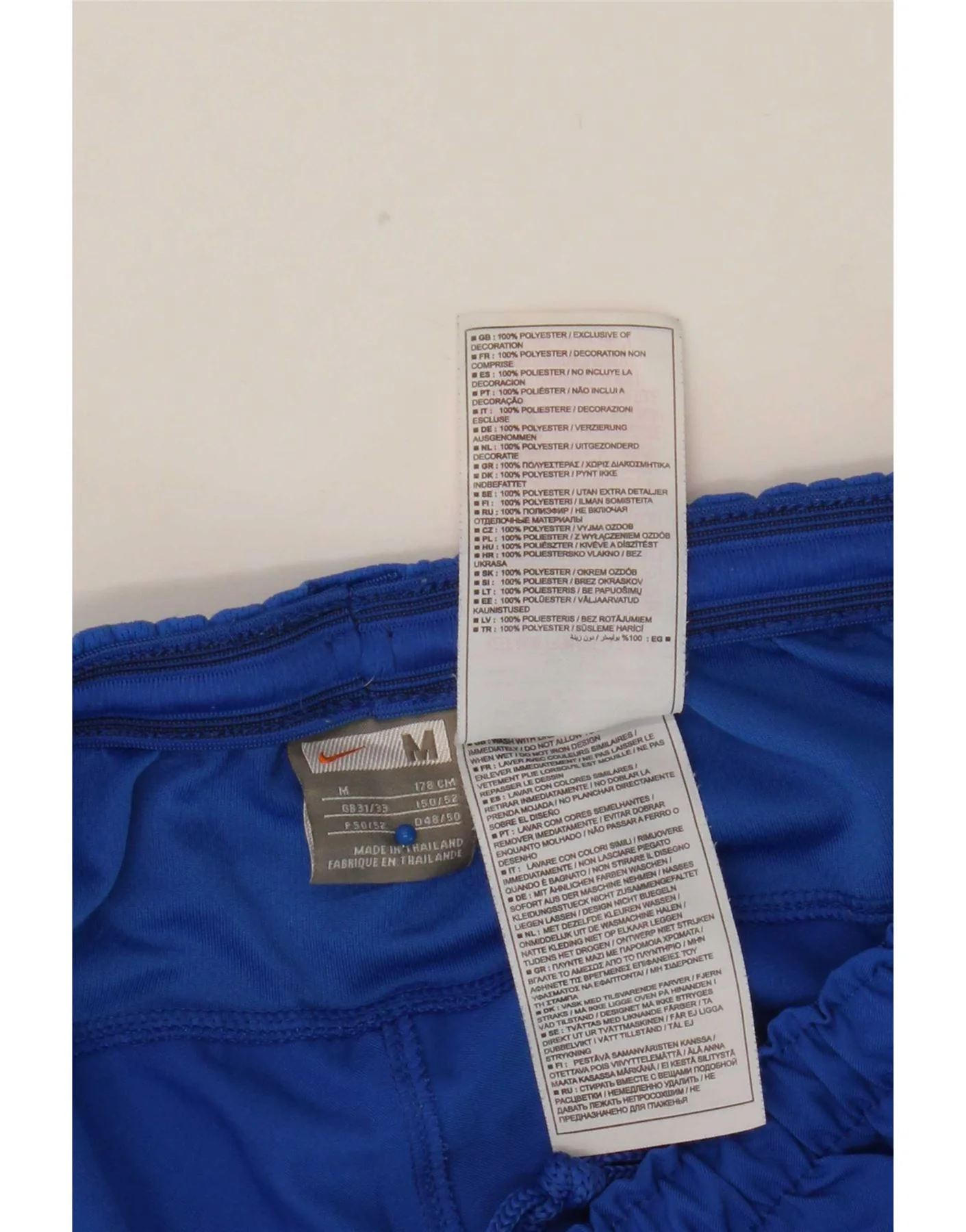 Nike Mens Sport Shorts Medium Blue Polyester - Image 3
